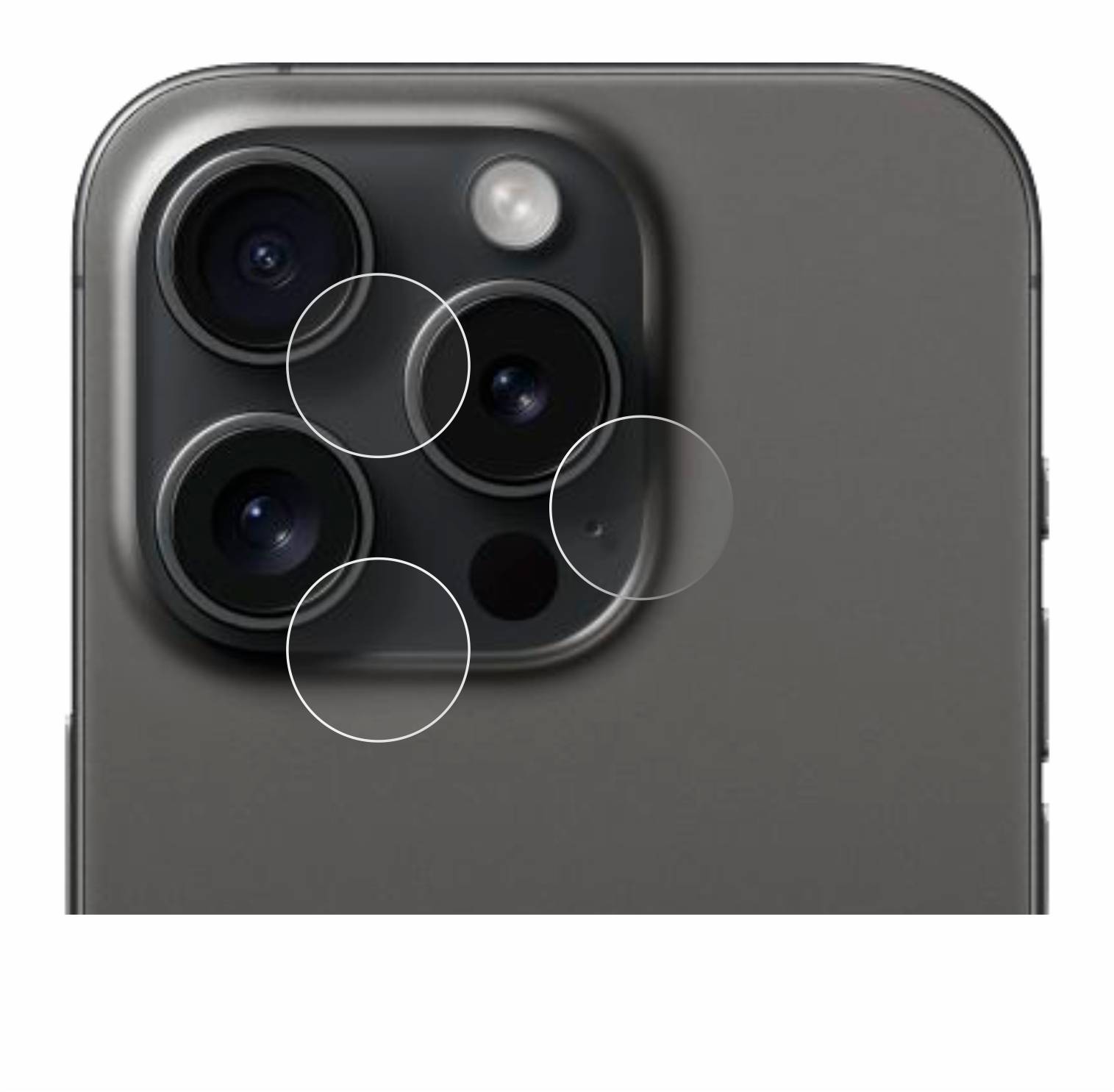 upscreen Scratch Shield Schutzfolie für Apple iPhone 15 Pro (NUR Kameraschutz)