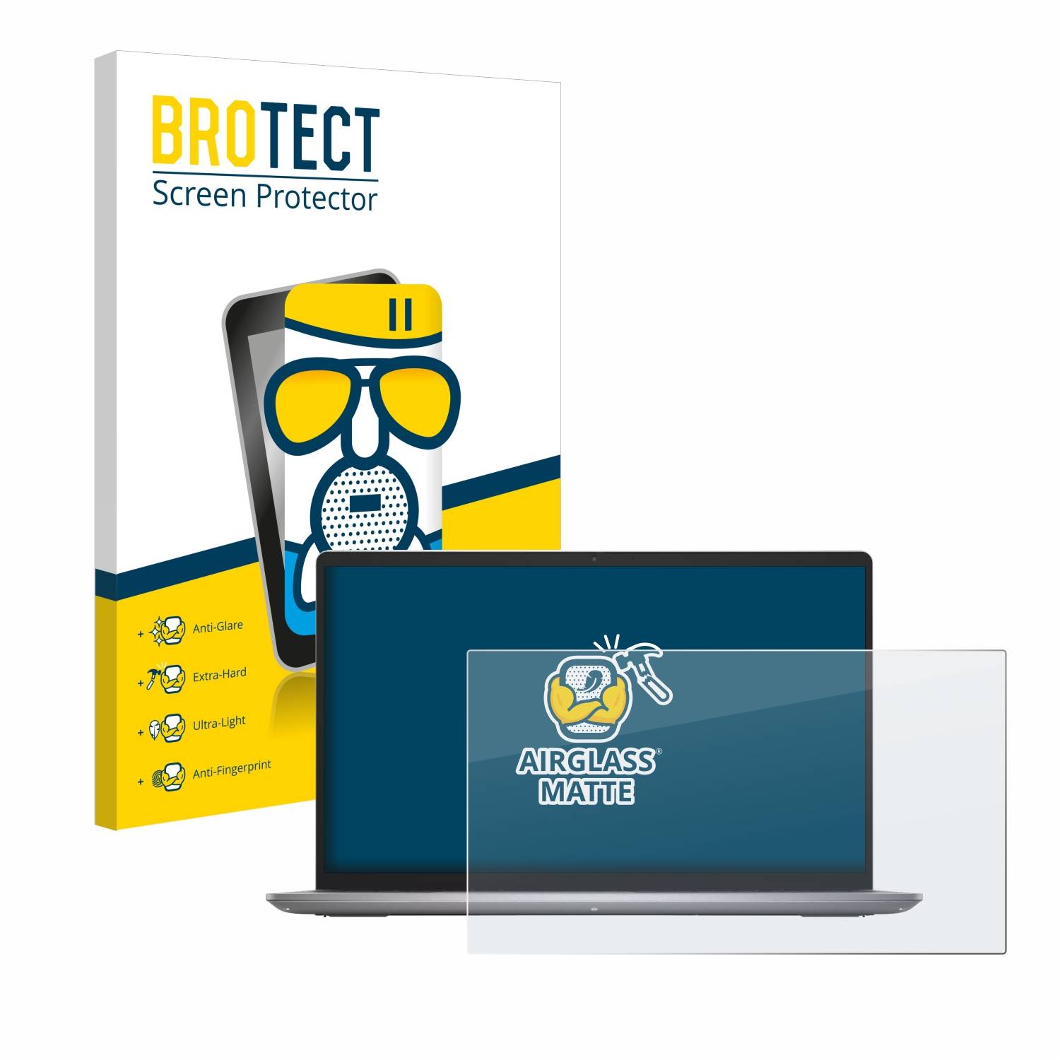 BROTECT AirGlass Matt Glas Panzer Folie für Dell Inspiron 15 3530