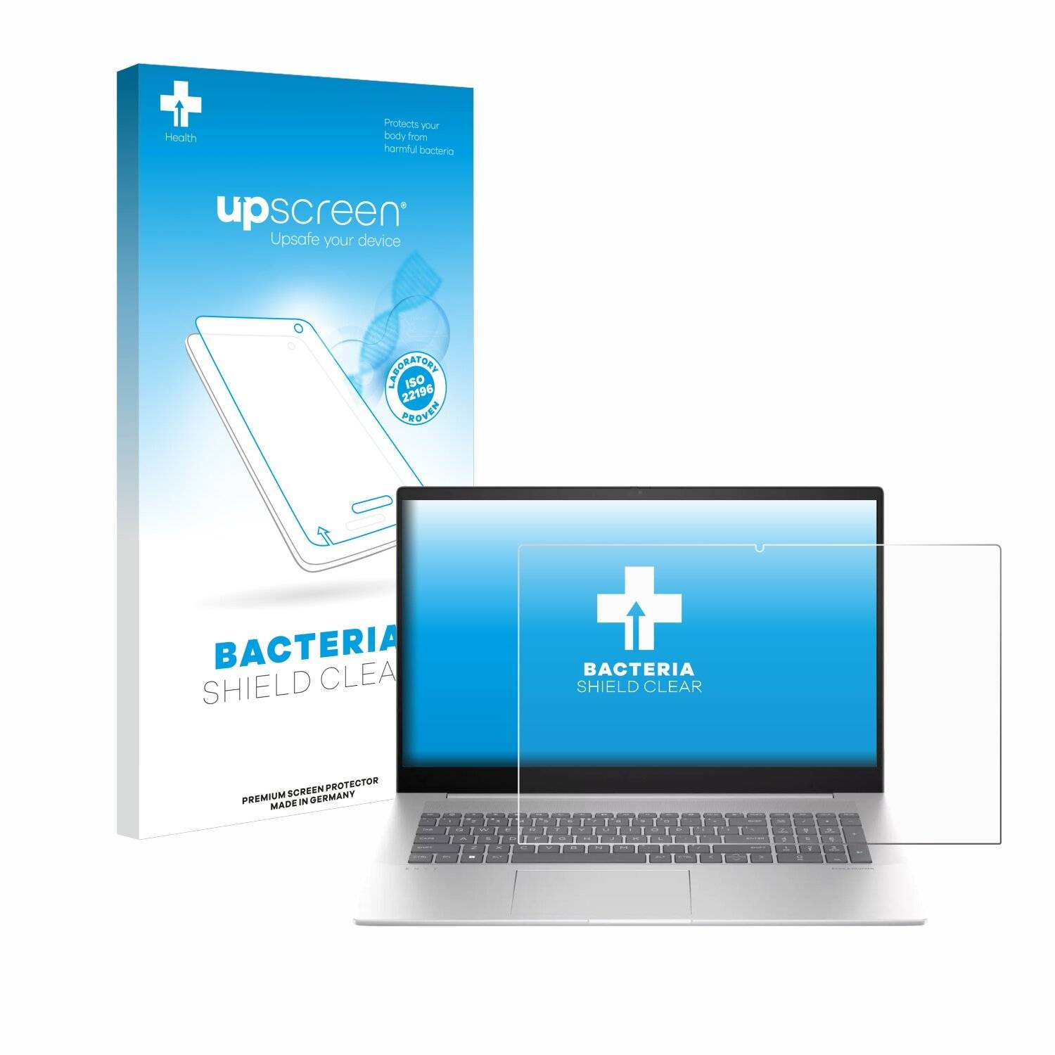 upscreen Bacteria Shield Schutzfolie für HP Envy 17-cw0000 -