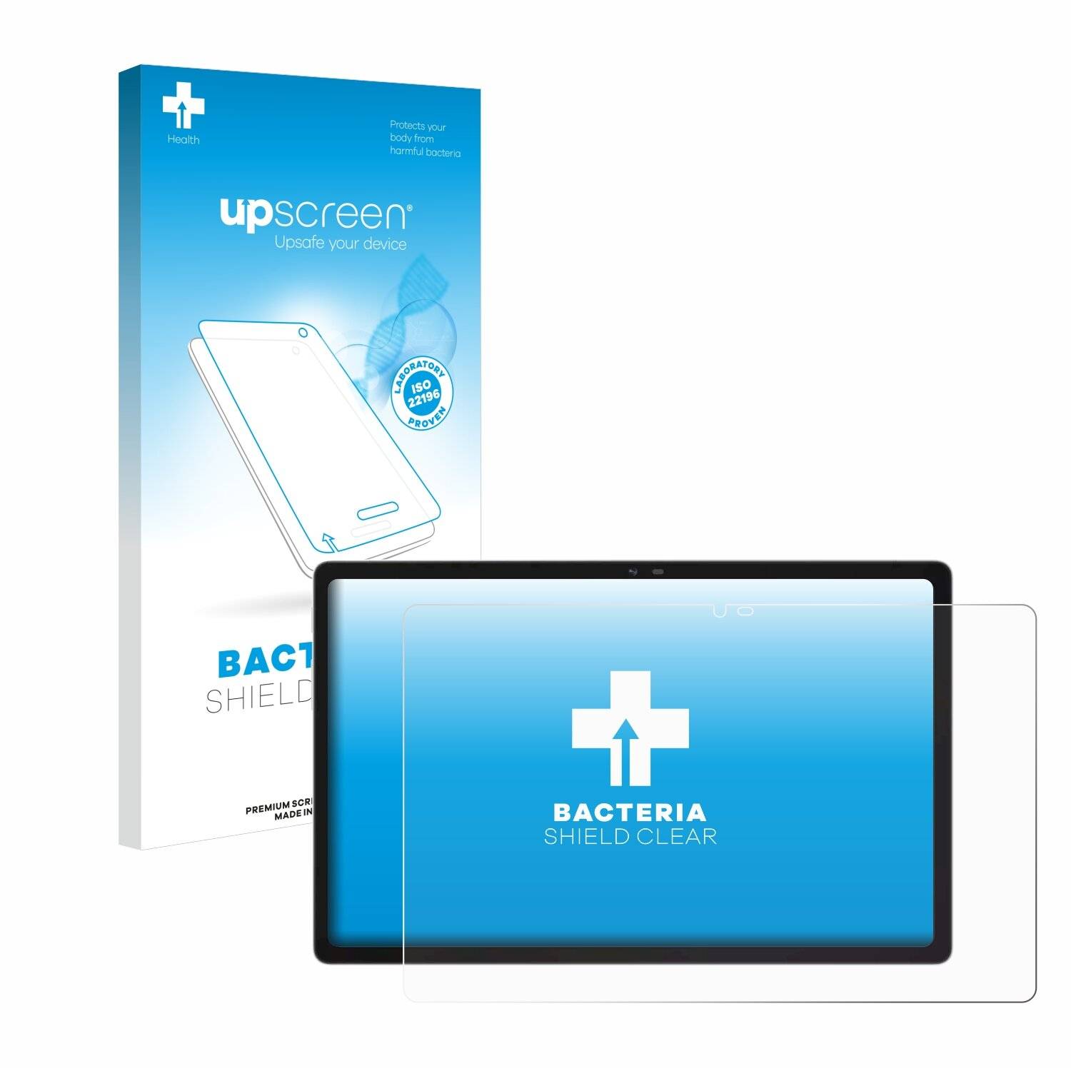 upscreen Bacteria Shield Schutzfolie für Blackview Oscal Pad 15 -