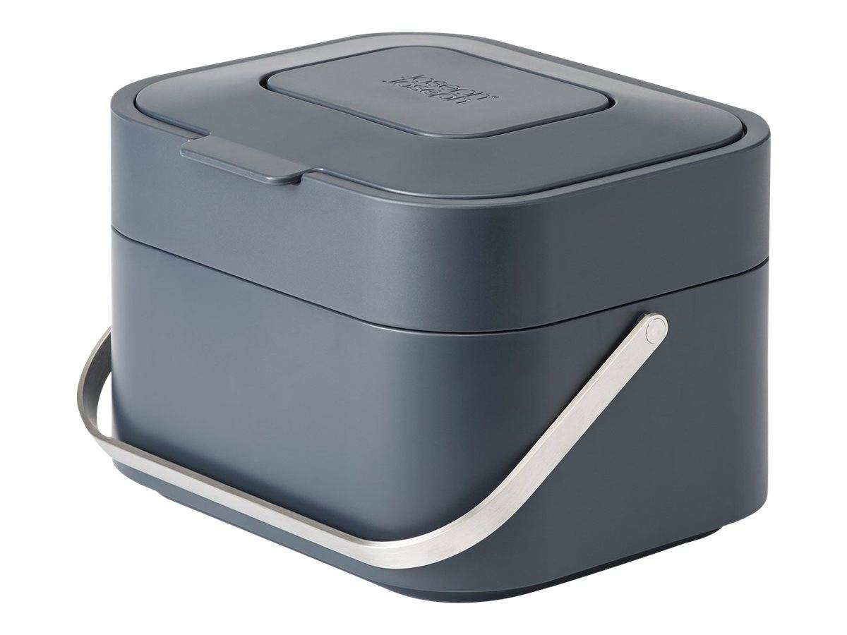 Joseph Joseph Stack 4 - Bio-Eimer - Klappdeckel - 4 L - Griffe - Polypropylen