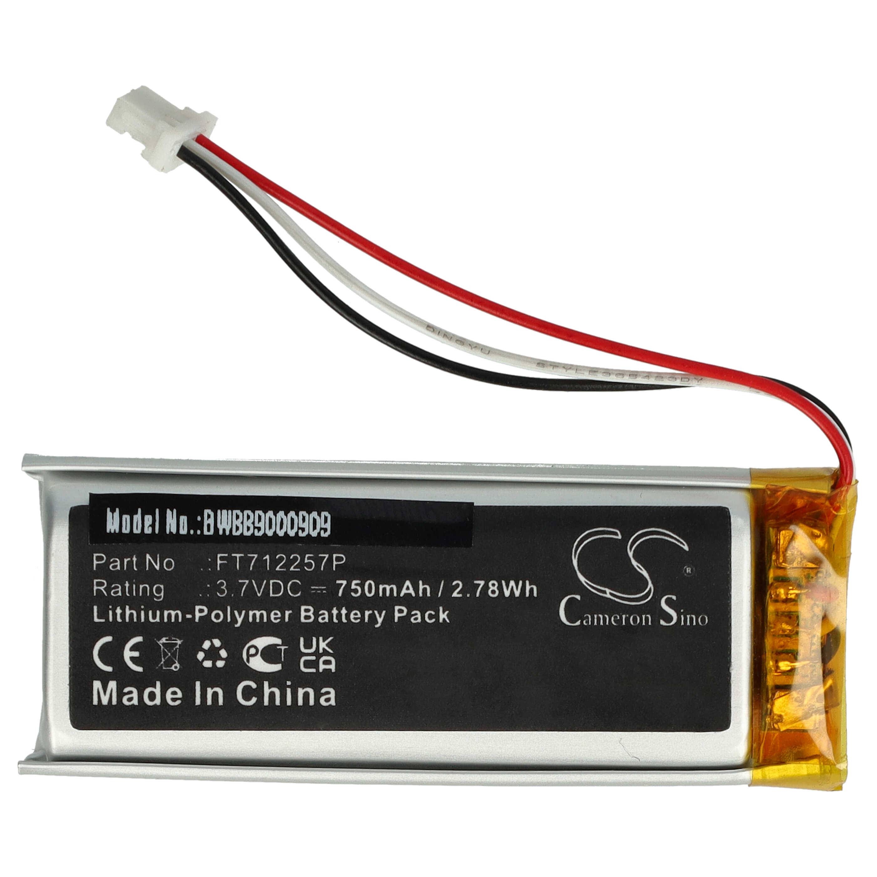 vhbw Akku kompatibel mit SteelSeries Nimbus Controller, Nimbus+, Stratus Duo Controller (750 mAh, 3,7 V, Li-Polymer)