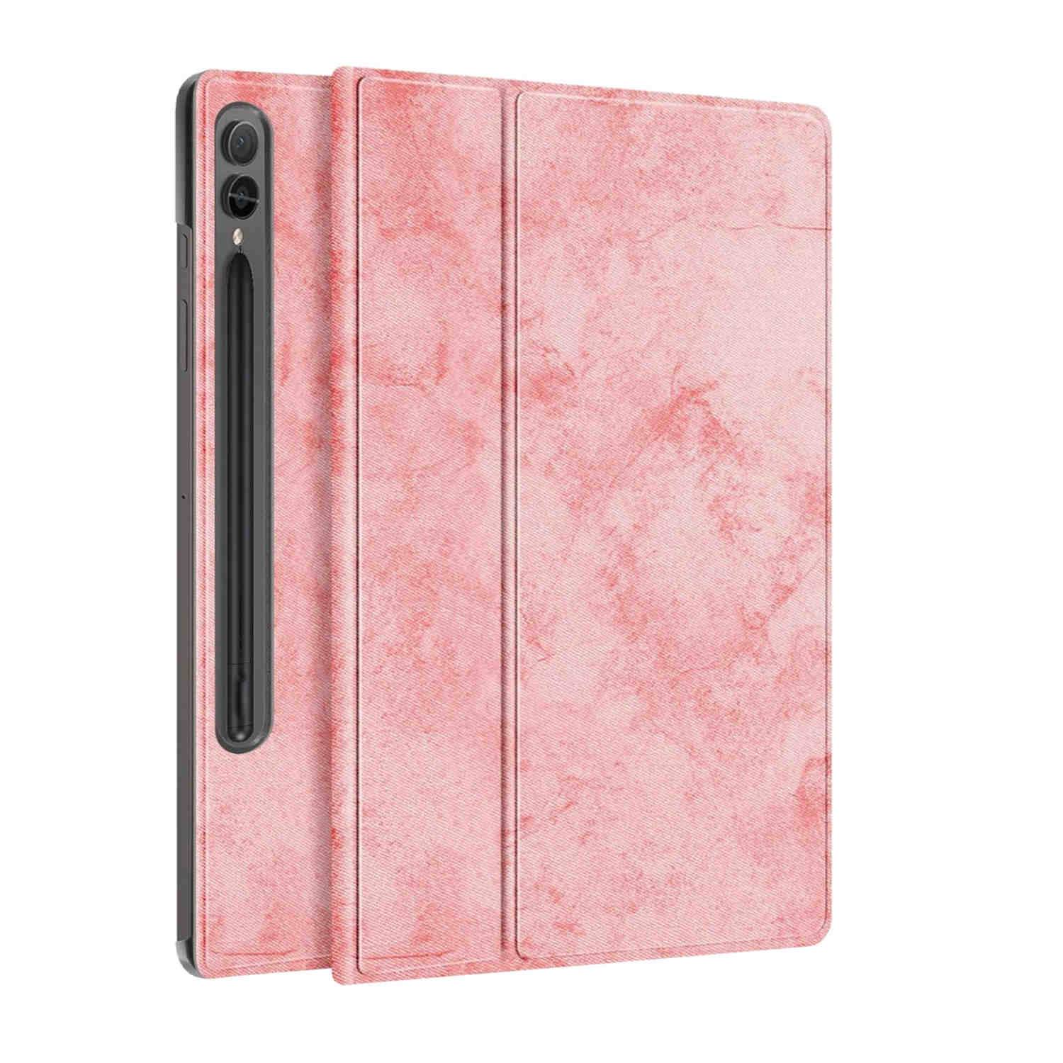 Für Samsung Galaxy Tab S10 FE / S9 u. FE 360 Grad Kunstleder Hülle Tablet Tasche