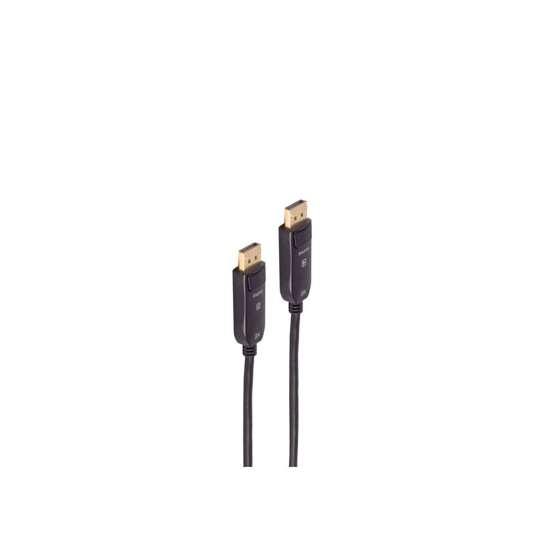 Displayportkabel-Optisches DisplayPort Kabel, Rev1, 8K, 10m