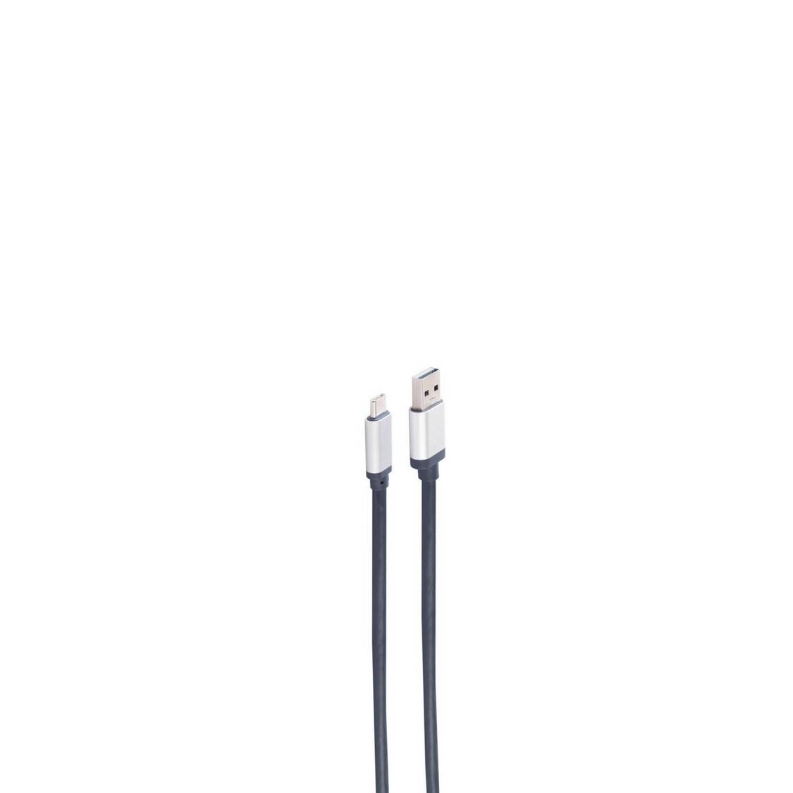 shiverpeaks® USB 2.0 Anschlusskabel, USB A Stecker auf USB-C Stecker, 1,0m