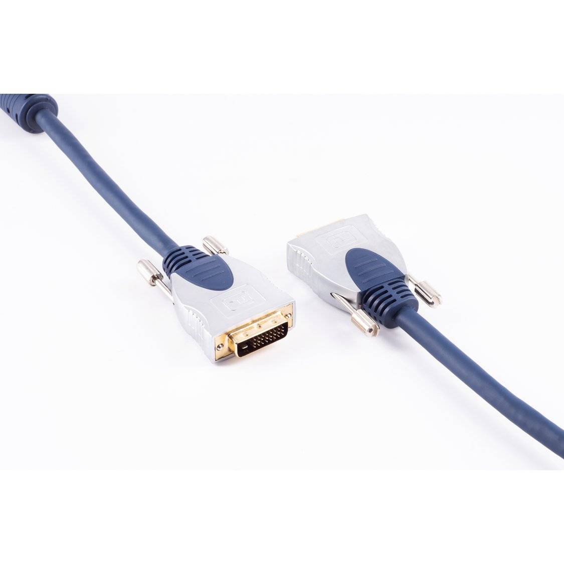 shiverpeaks® DVI-D Verbindungskabel, 24+1, Dual-Link, vergoldete Kontakte, mit 2x Ferrit, 1,50m