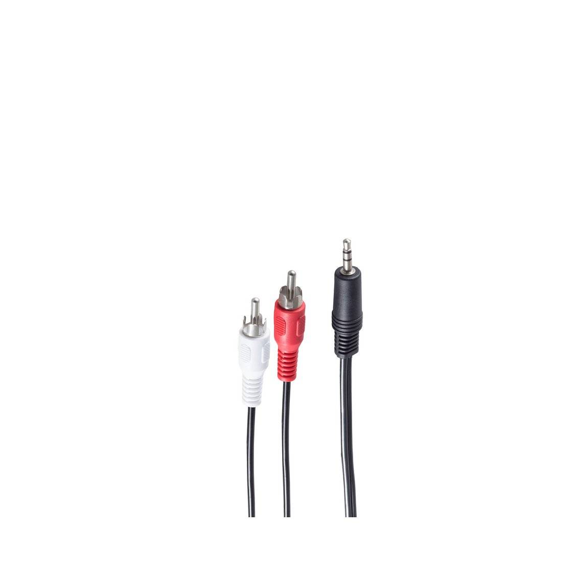 Klinkenst. 3,5mm Stereo/ 2 Cinchstecker 2,5m