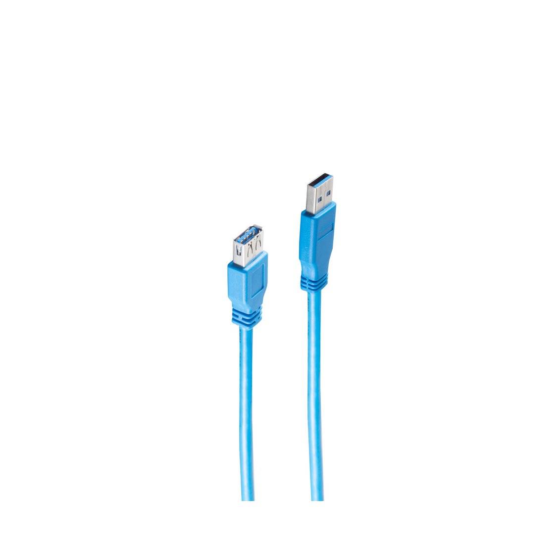 USB Verlängerung A Stecker/A Buchse 3.0, blau 1,8m