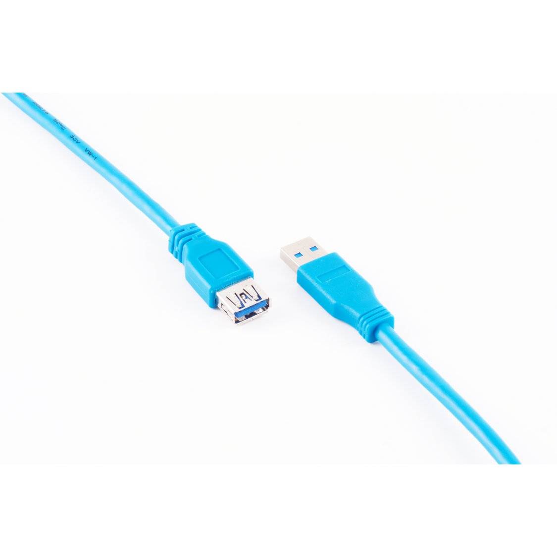 USB Verlängerung A Stecker/A Buchse 3.0, blau 1,8m