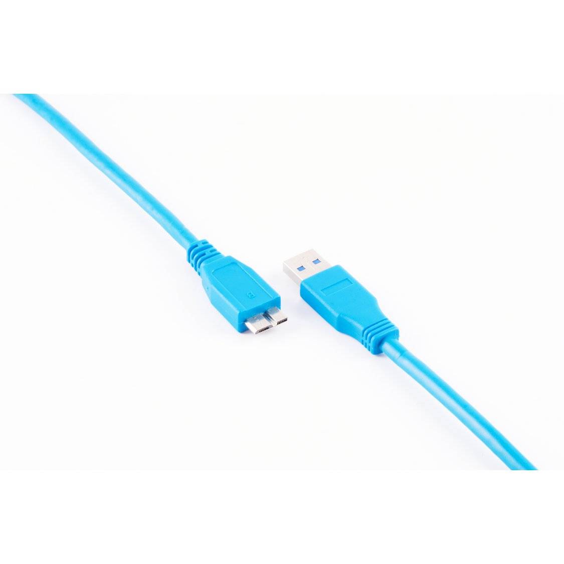 Micro-USB Kabel USB-A-St./USB B-St. 3.0 blau 0,5m