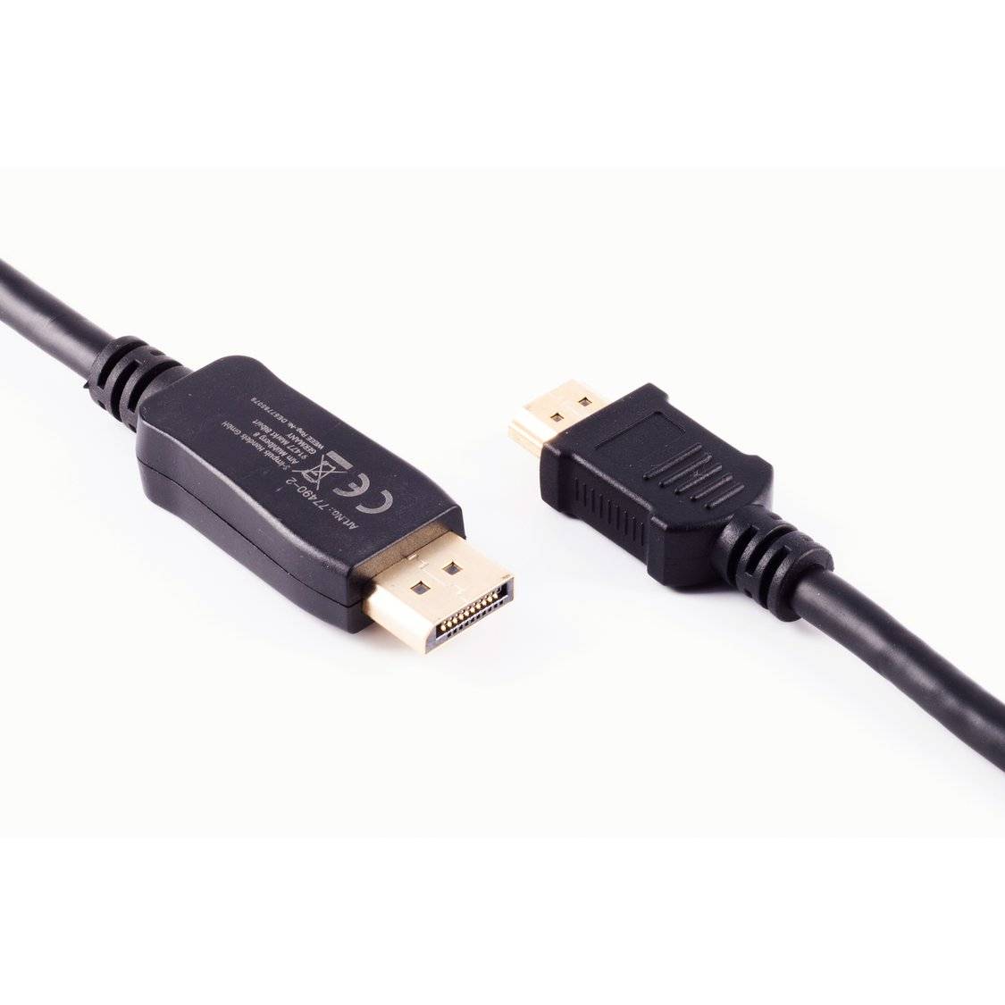Displayport Stecker 20p / HDMI Stecker 1m