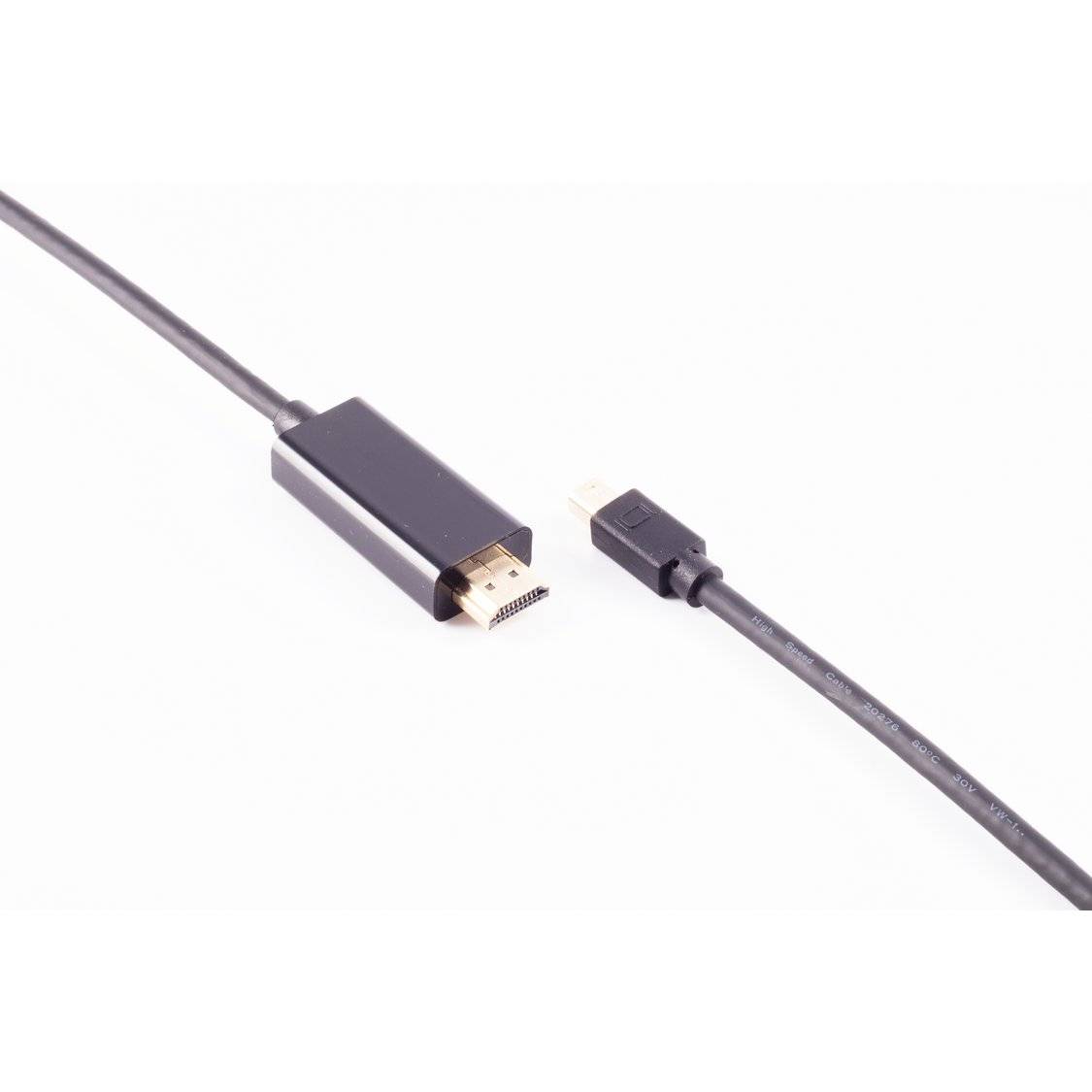 Mini Displayport 1.2 /HDMI Stecker 4K, schwarz 2m