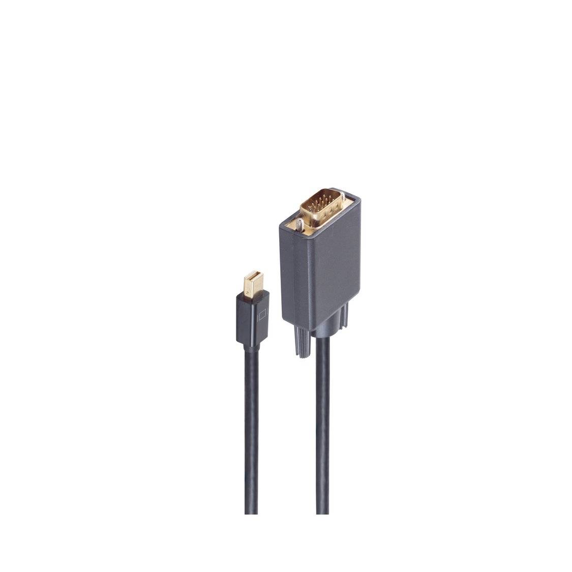 Mini Displayport 1.2 /VGA Stecker, schwarz, 2m