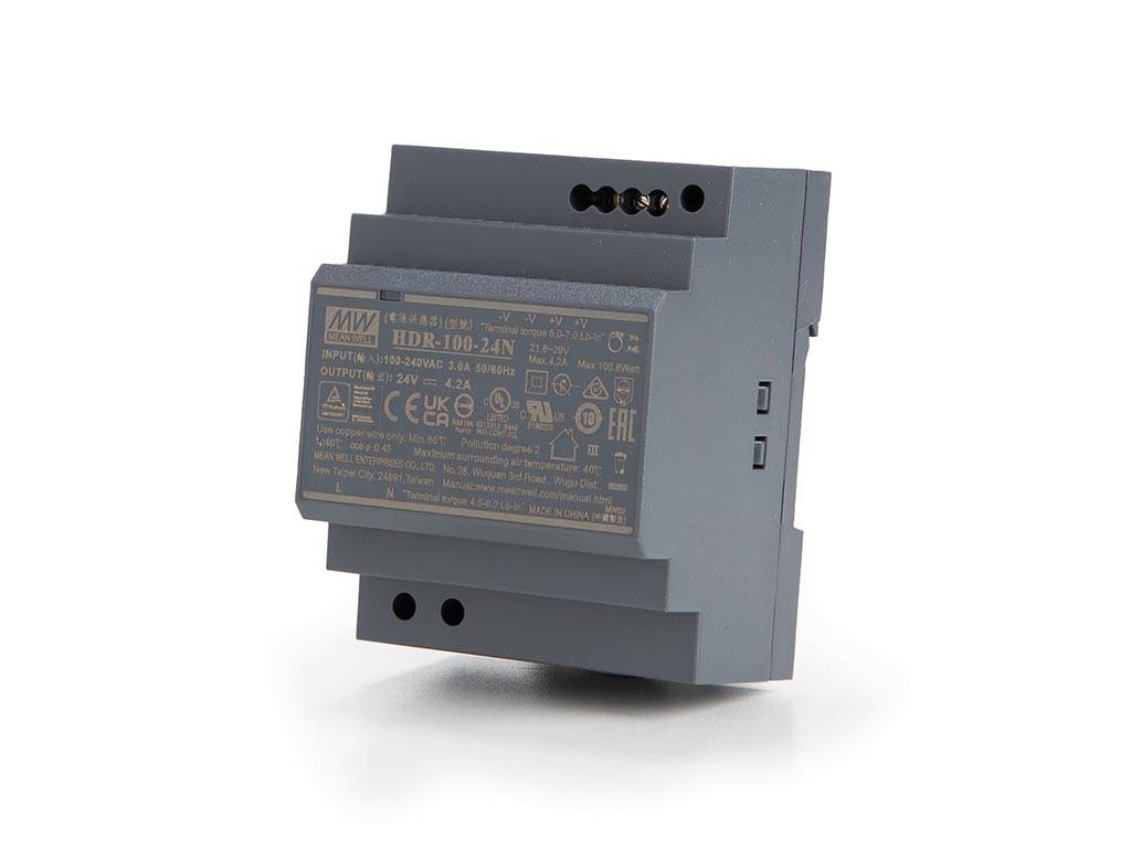 INDUSTRIE-NETZTEIL - 1 AUSGANG - HUTSCHIENENMONTAGE - 100 W - 24 V - 4.2 A