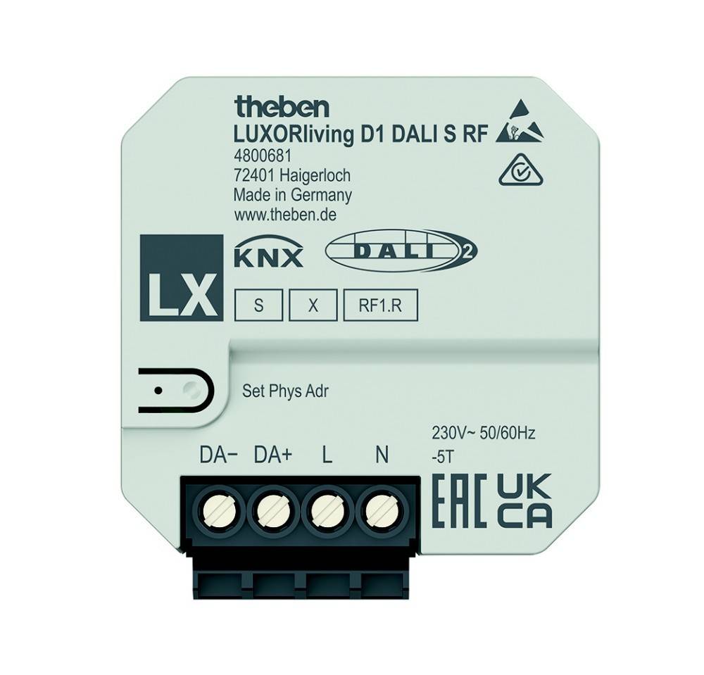 Theben UP 1-fach Funk-DALI-Aktor LUXORlivingD1DALISRF