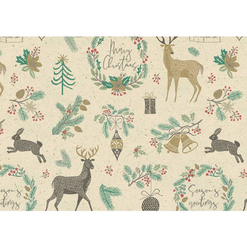 SUSY CARD Weihnachts-Geschenkpapier "Season Greetings"