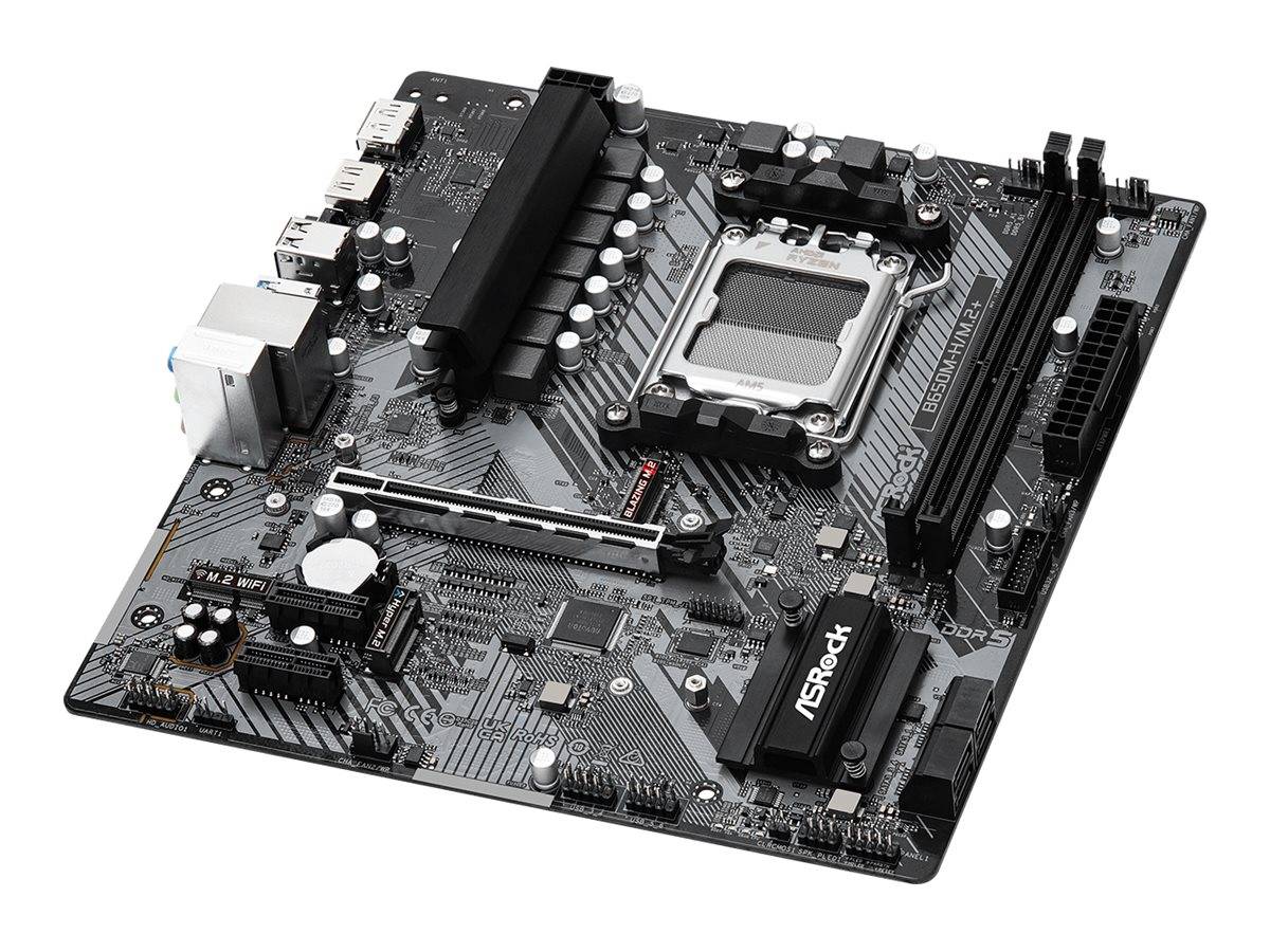 ASRock B650M-H/M.2+ - Motherboard - micro ATX - Socket AM5 - AMD B650 Chipsatz - USB-C 3.2 Gen 1, USB 3.2 Gen 1 - Gigabi