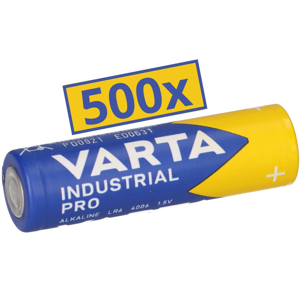 500x VARTA Industrial Pro AA LR6 4006 1,5V – Industrie Vorrat