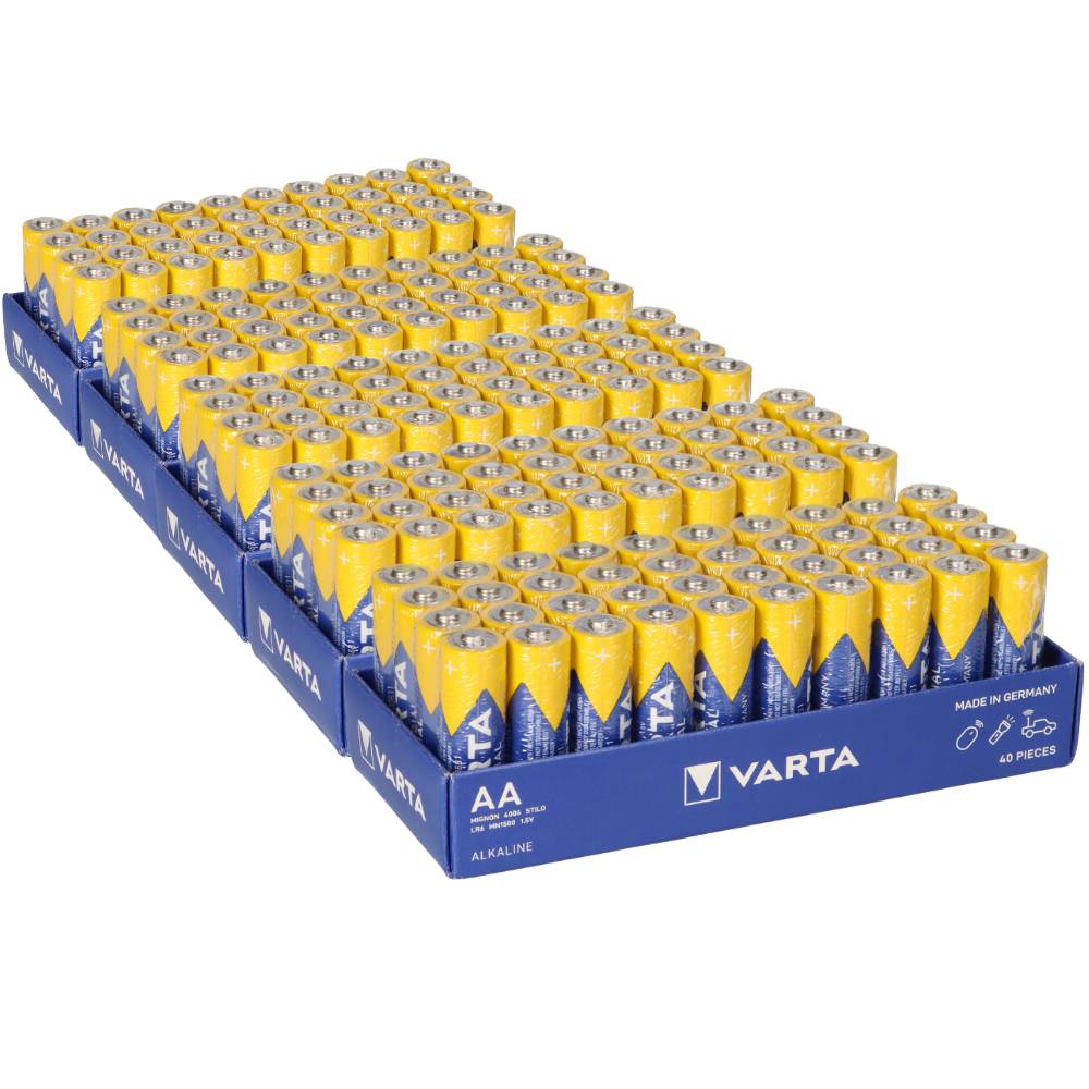 200x VARTA Industrial Pro AA LR6 4006 1,5V – Gewerbe Großpack