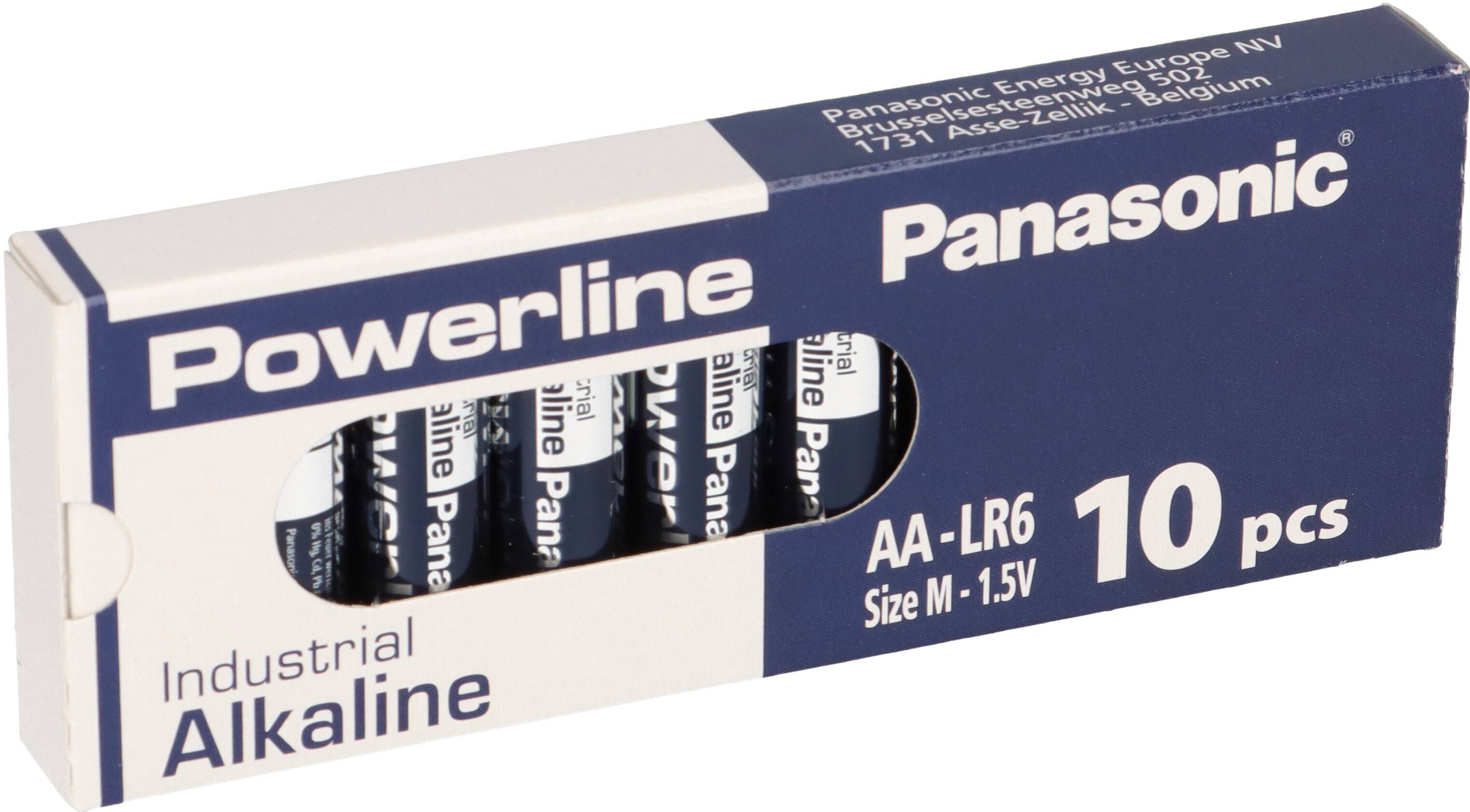 10x MIGNON AA LR6 MN1500 Batterie PANASONIC POWERLINE INDUSTRIAL 3133mAh