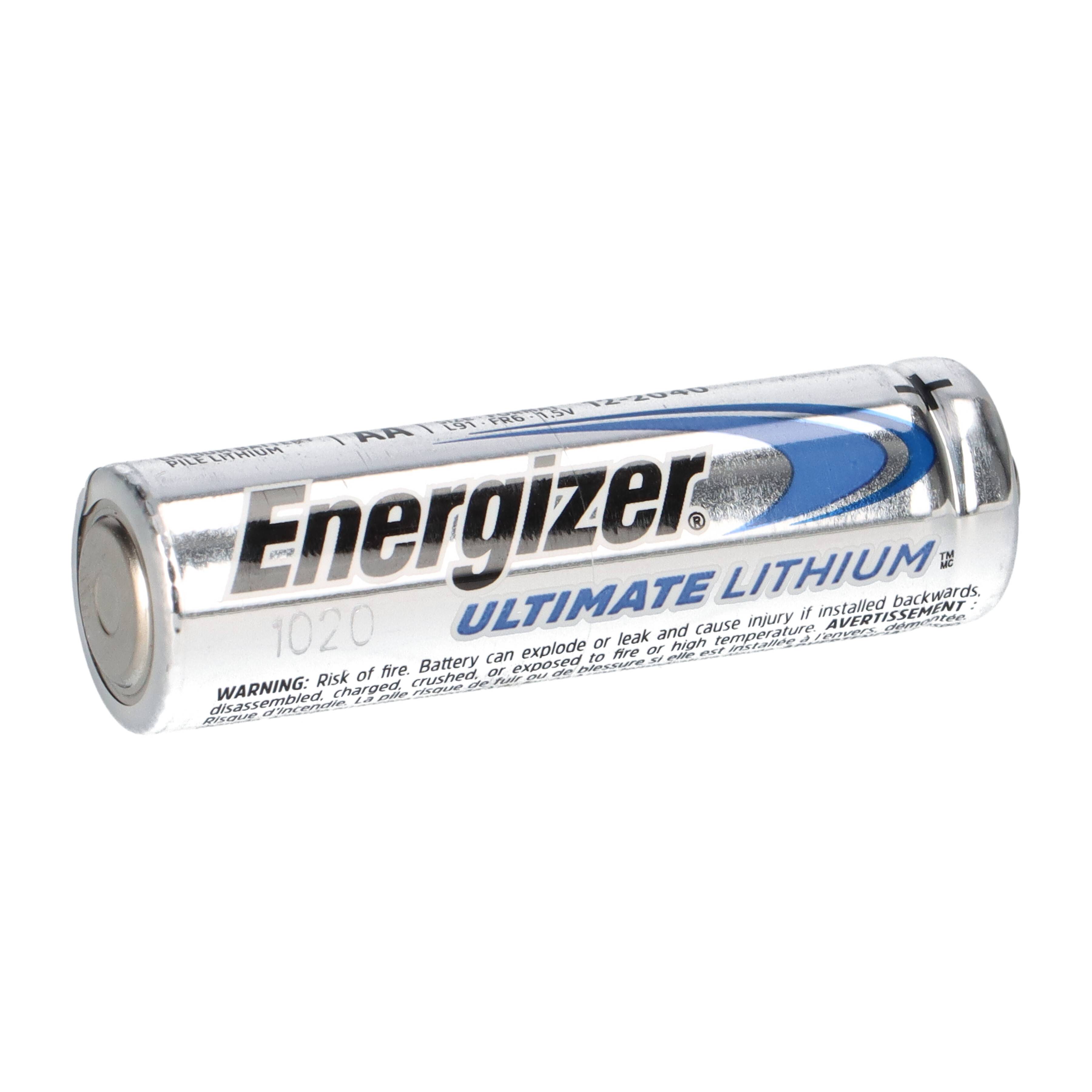 100x Energizer Ultimate Lithium AA Mignon L91 FR6 1,5V - 10x 10er Schachtel