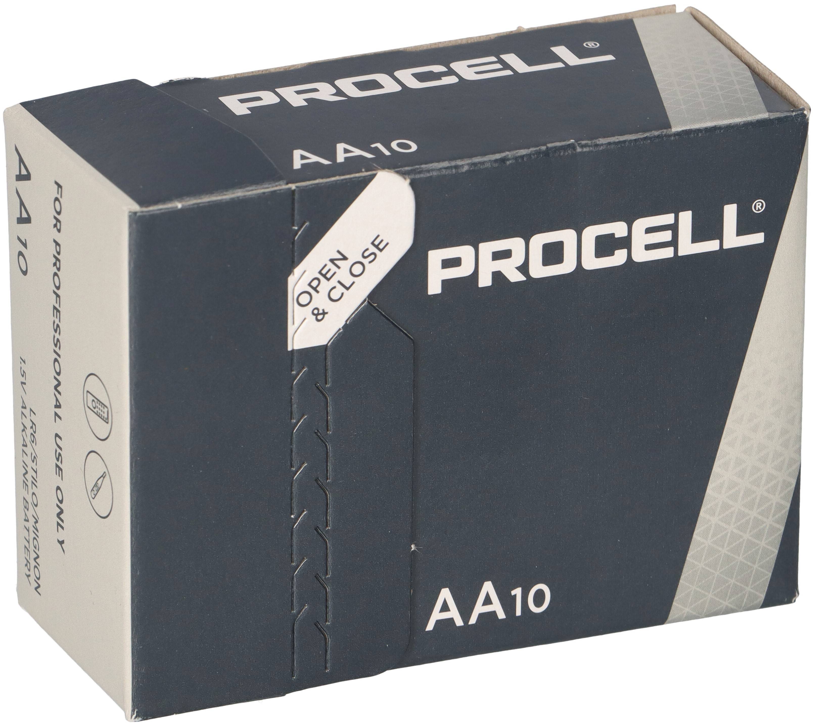 10x Duracell Procell MN1500 Mignon AA LR6 Batterie