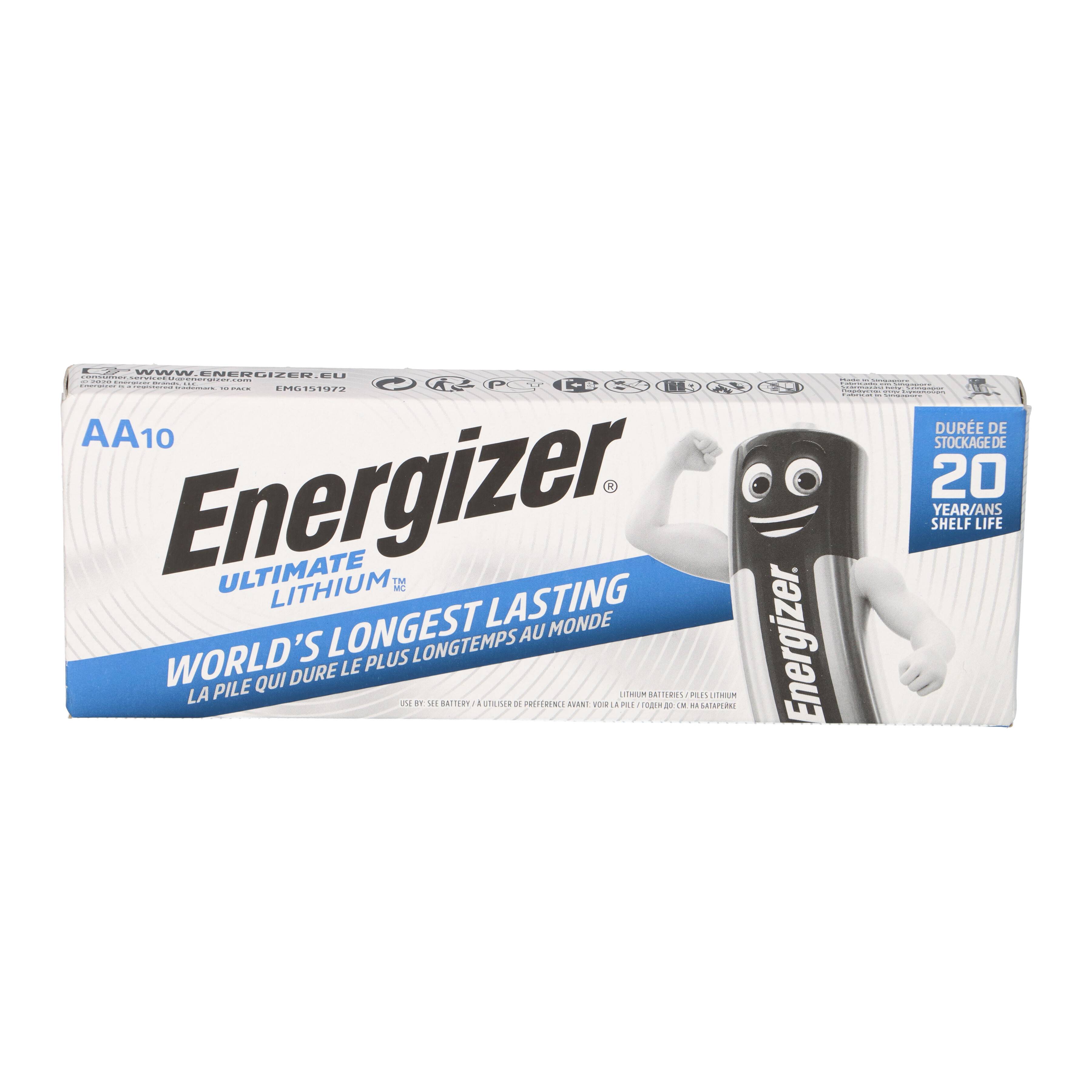 20x Energizer Ultimate Lithium Set - 10x AA L91 + 10x AAA L92 - 1,5V