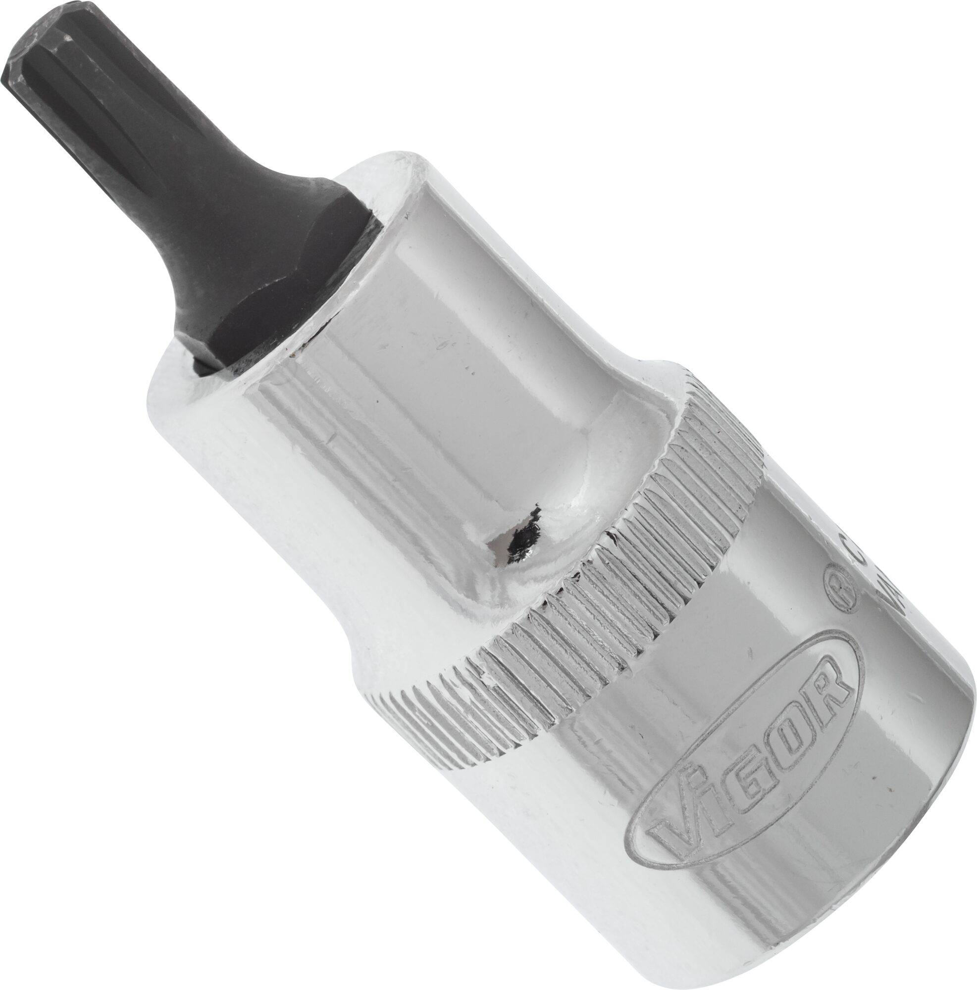 VIGOR RIBE Schraubendreher-Einsatz ∙ V2203 ∙ Vierkant hohl 12,5 mm (1/2 Zoll) ∙ Innen Keilprofil Ribe-CV ∙ M6