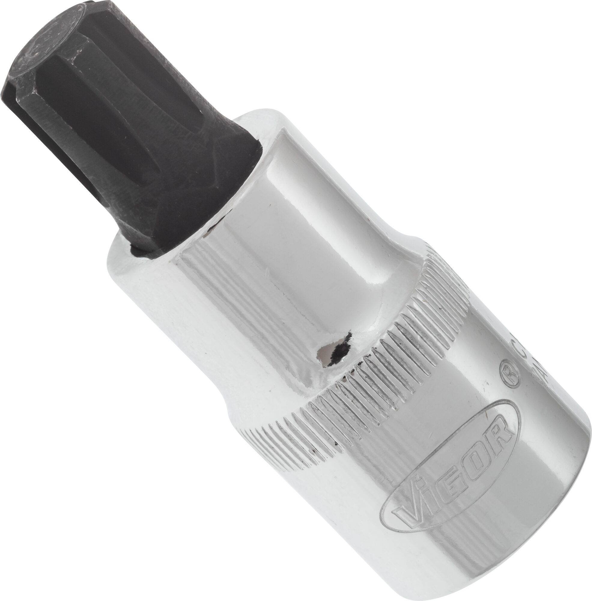 VIGOR RIBE Schraubendreher-Einsatz ∙ V2208 ∙ Vierkant hohl 12,5 mm (1/2 Zoll) ∙ Innen Keilprofil Ribe-CV ∙ M12