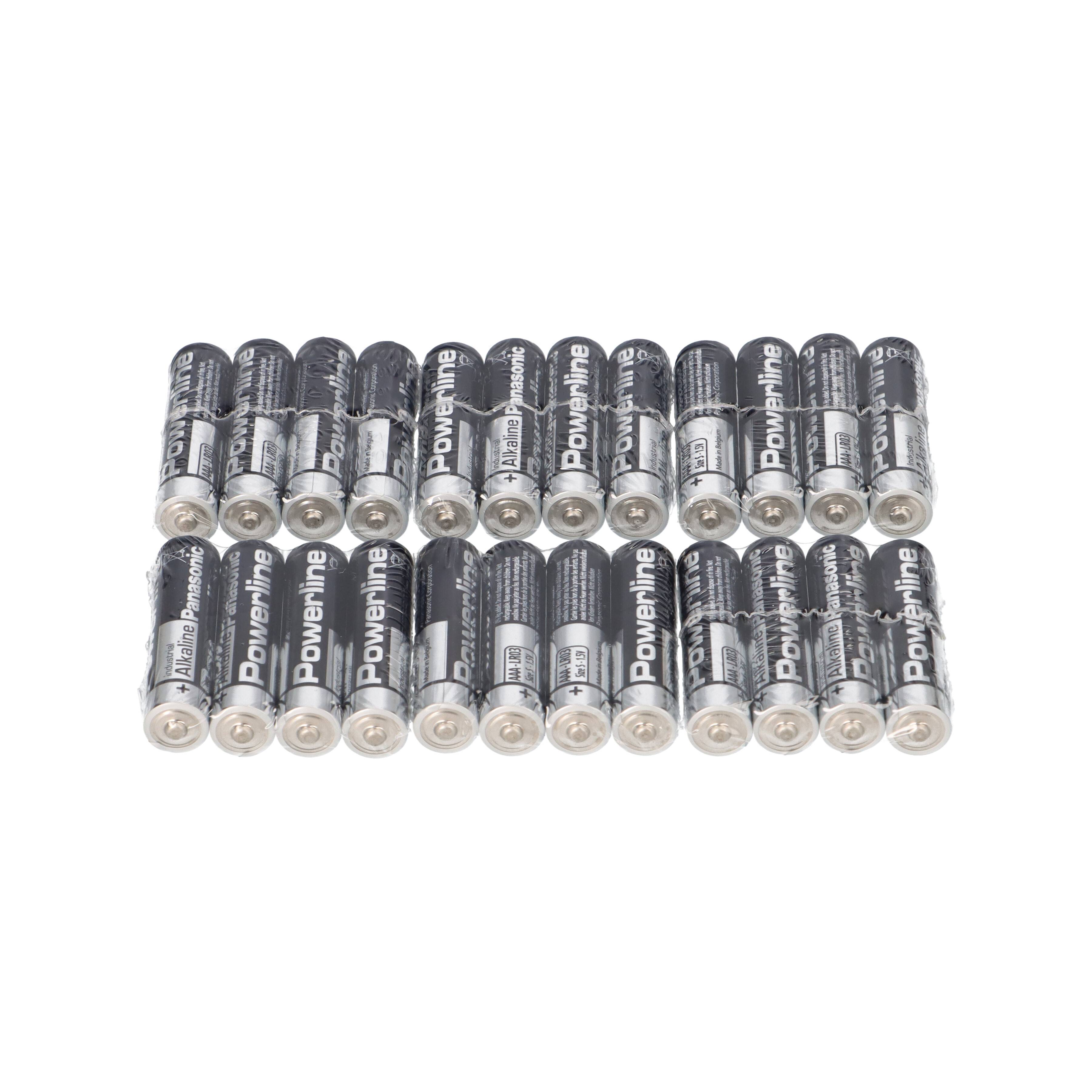24x MICRO AAA LR03 MN2400 Batterie PANASONIC POWERLINE INDUSTRIAL 1383mAh