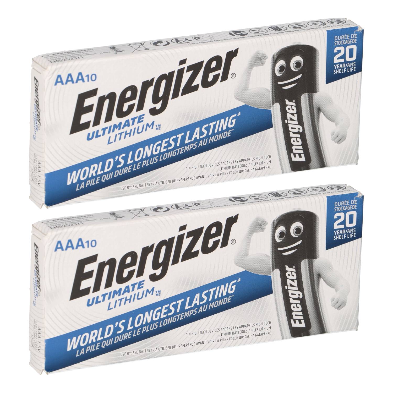 20x Energizer Ultimate Lithium AAA L92 FR03 1,5V – Vorratspack