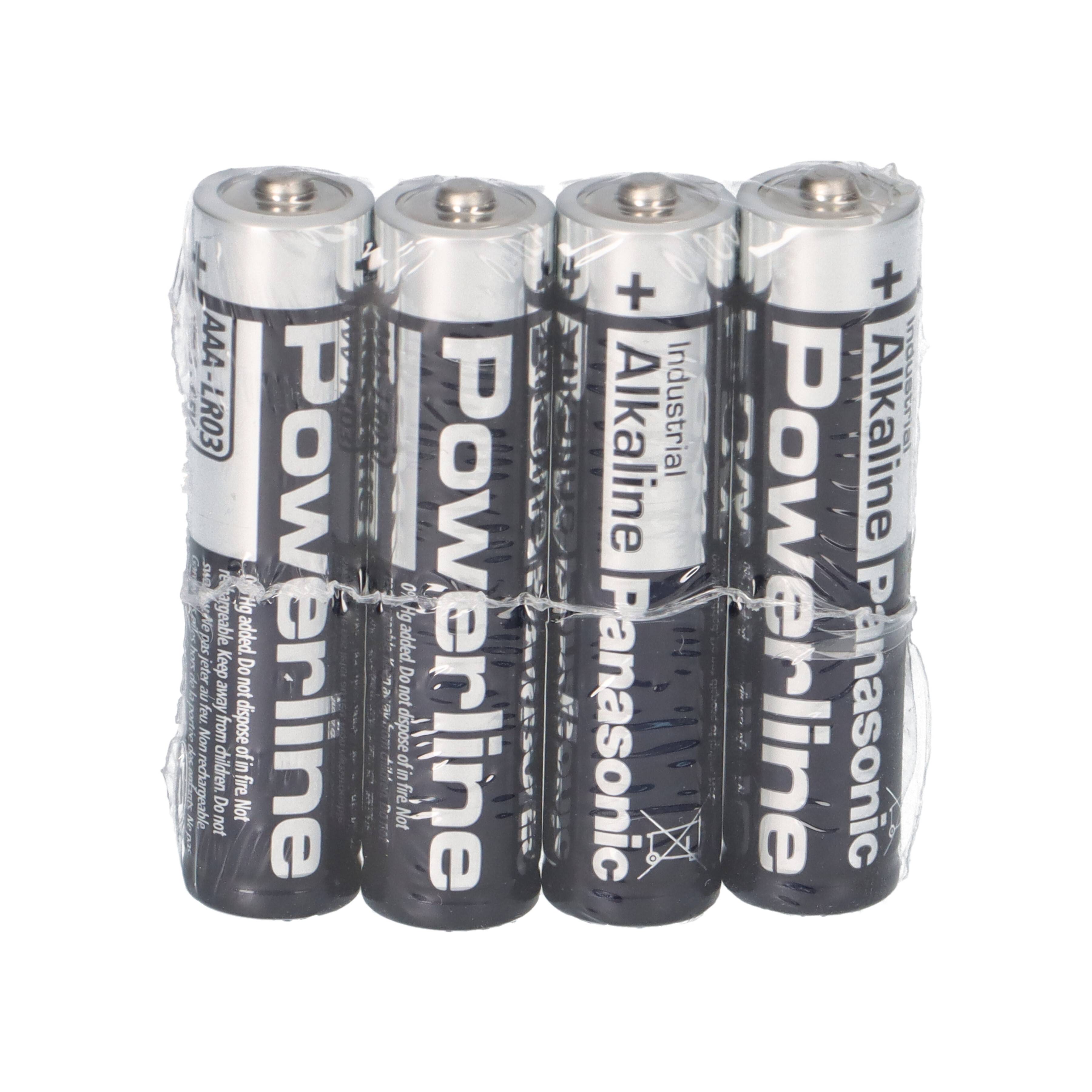 4x 1,5V Panasonic Alkali-Mangan LR03 AAA Micro Batterie 4er Folie