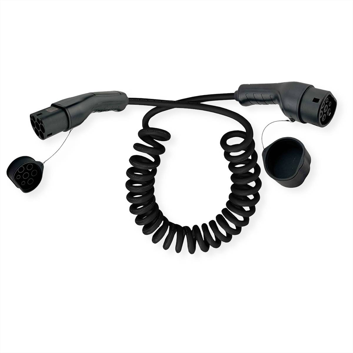 ROLINE 19.08.0035, Schwarz, Typ 2, Typ 2, Gerade, Gerade, IP54, IP65
