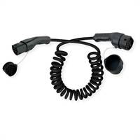 ROLINE 19.08.0047, Schwarz, Typ 2, Typ 1, Gerade, Gerade, IP54, IP65