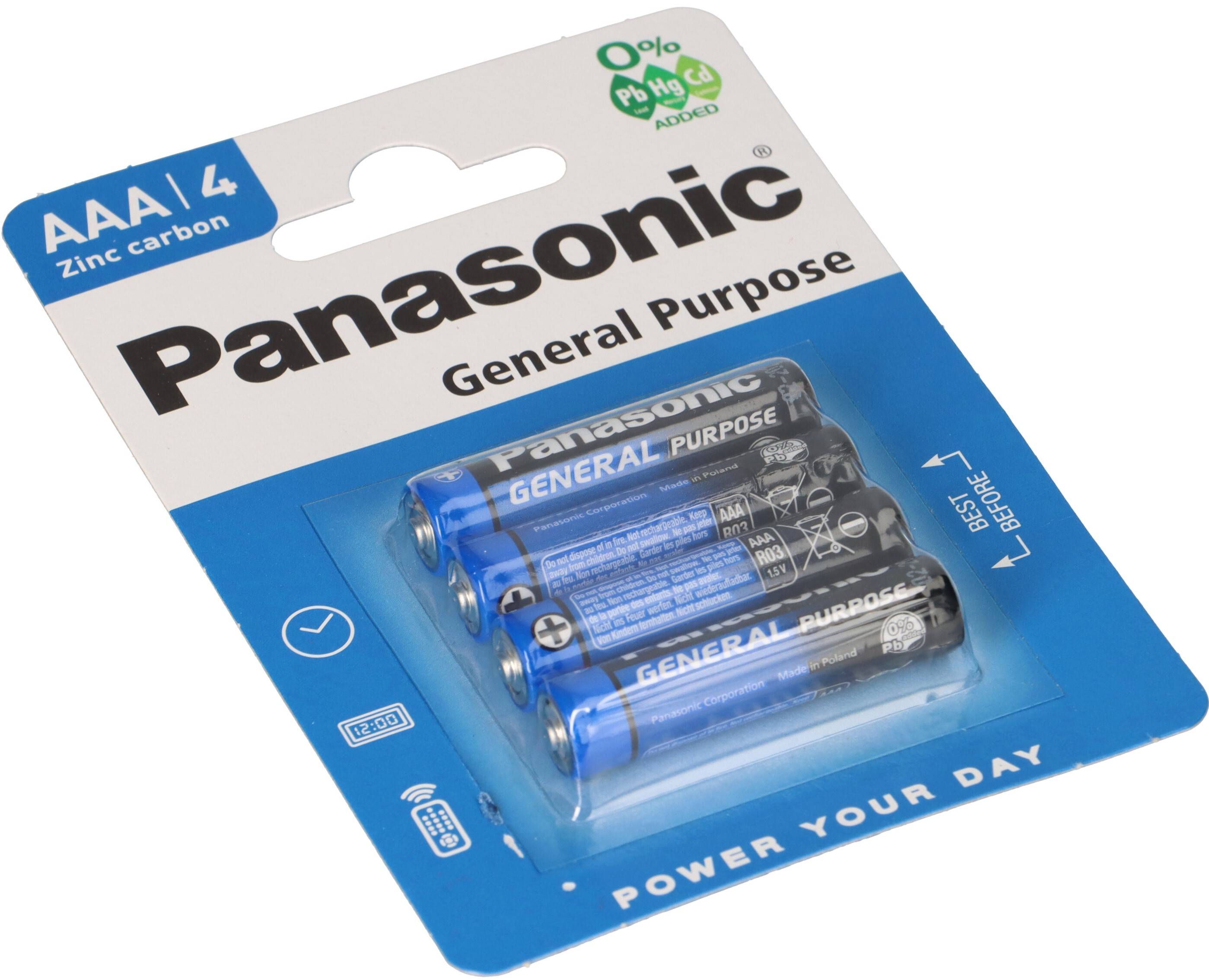 Panasonic AAA Genereal Purpose 1,5V Batterie 48 Stück