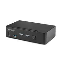 StarTech.com 2-Port DisplayPort KVM Switch, 8K 60Hz / 4K 144Hz, Single Display, DP 1.4, 2x USB 3.0 Ports, 4x USB 2.0 HID