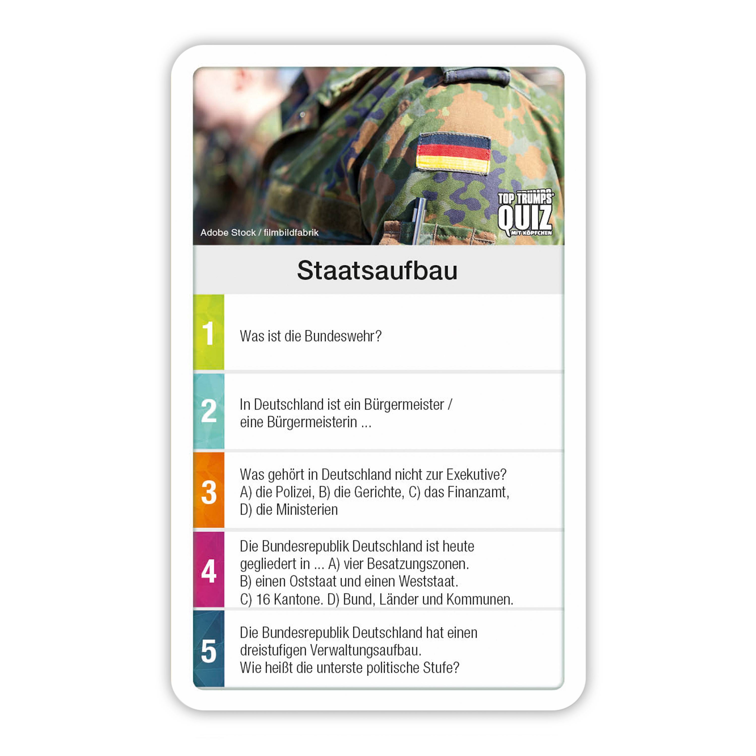 Top Trumps Quiz - Deutschland Quiz Quizspiel Wissensspiel