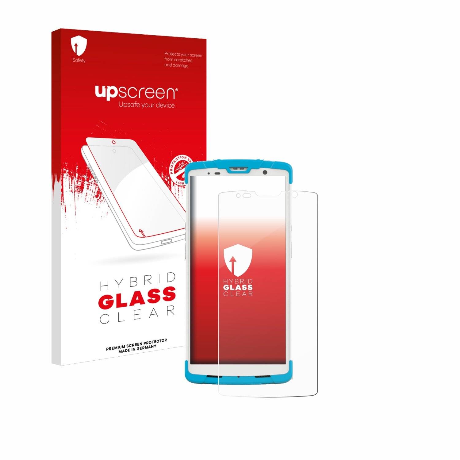 upscreen Hybrid Glas Panzer-Folie für Newland SD55 Lynx