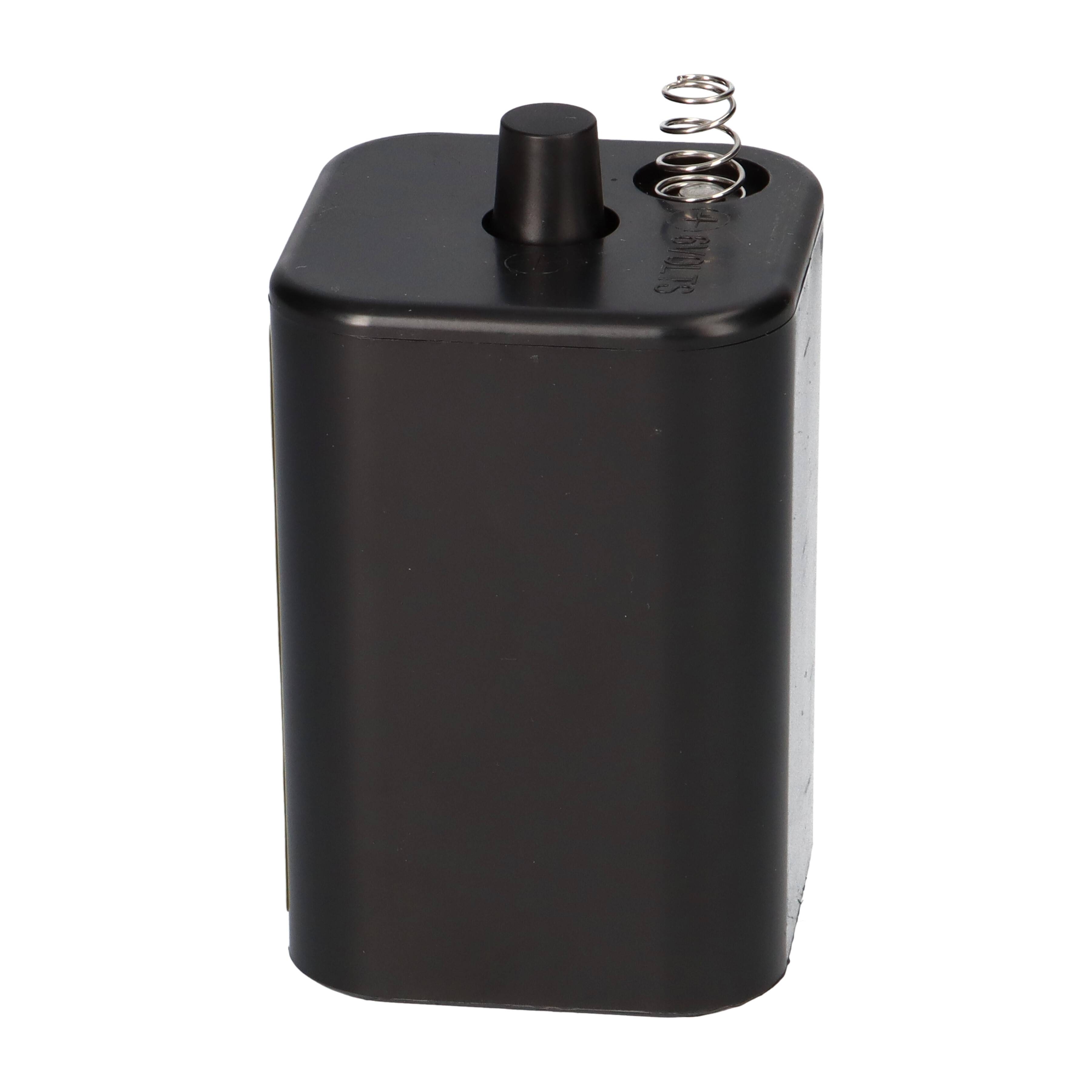 4x Nissen 4R25 Premium 800 - 6V 7-9Ah 6 Volt Hochleistungs- Blockbatterie für z.B. Baustellenleuchte / Baustellenlampe / Blinklampe/