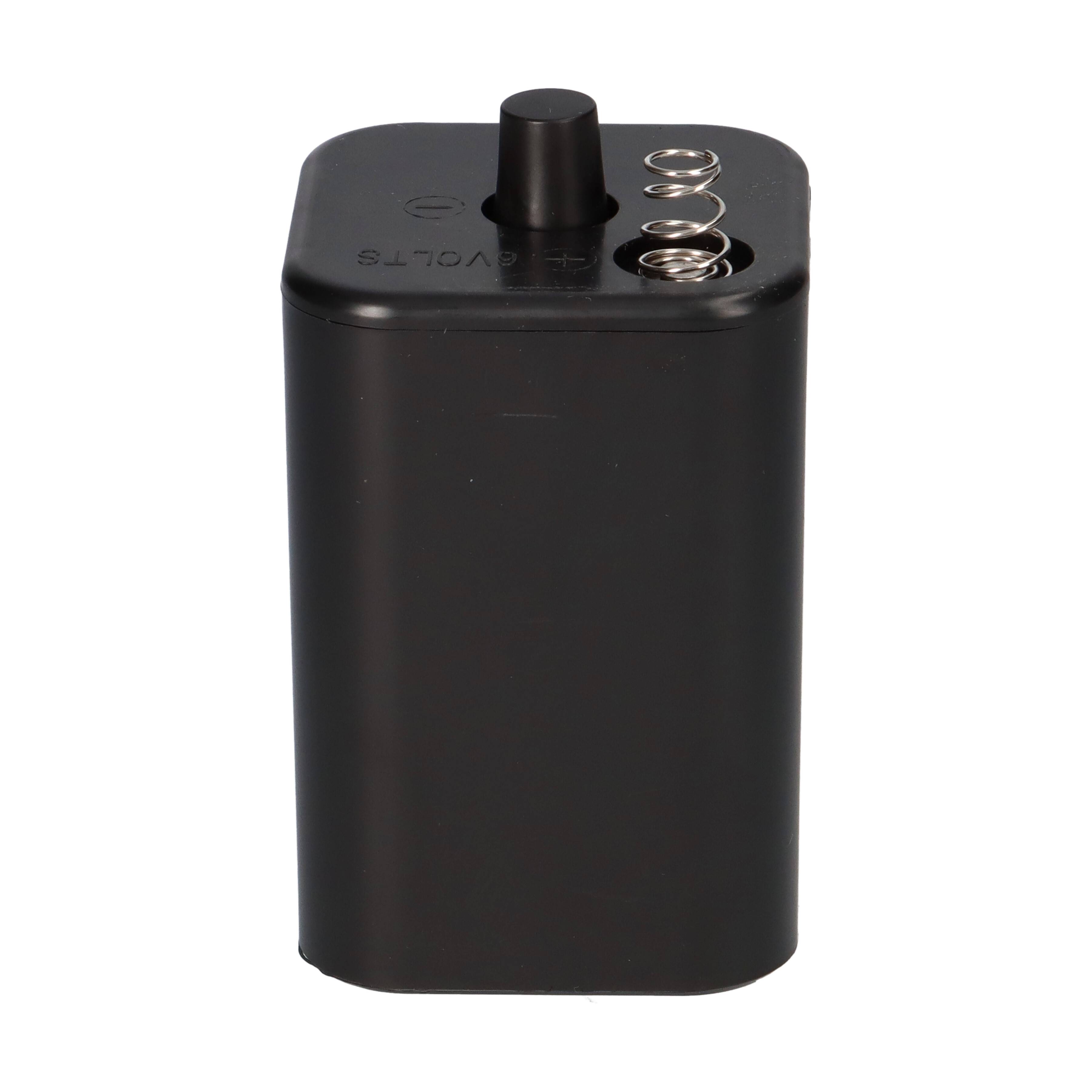 6x Nissen 4R25 Premium 800 - 6V 7-9Ah 6 Volt Hochleistungs- Blockbatterie für z.B. Baustellenleuchte / Baustellenlampe / Blinklampe/