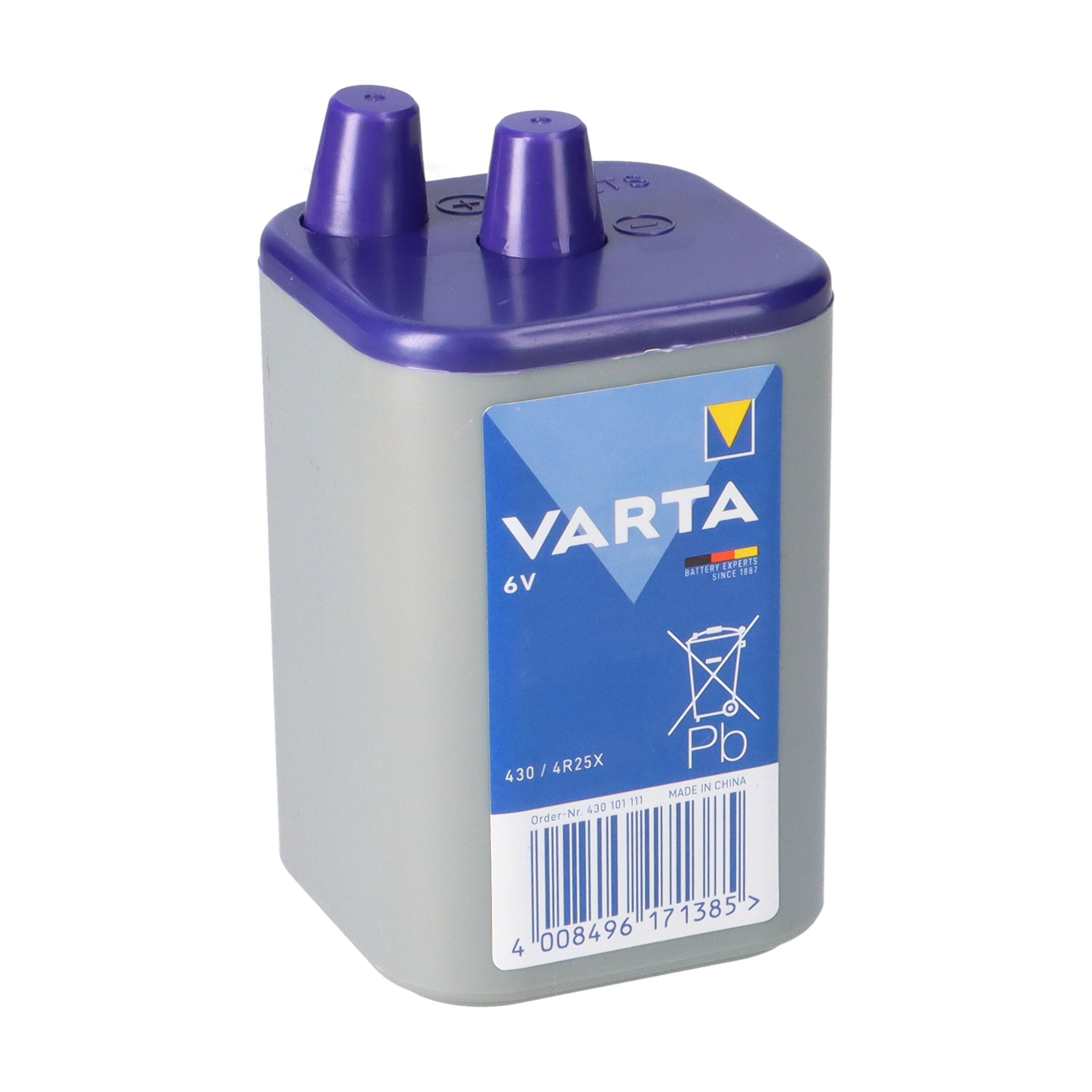 40x Varta 430 4R25X Batterie 6V 7,5Ah – passend für Alarmanlagen, Dauerlicht- & Arbeitsleuchten