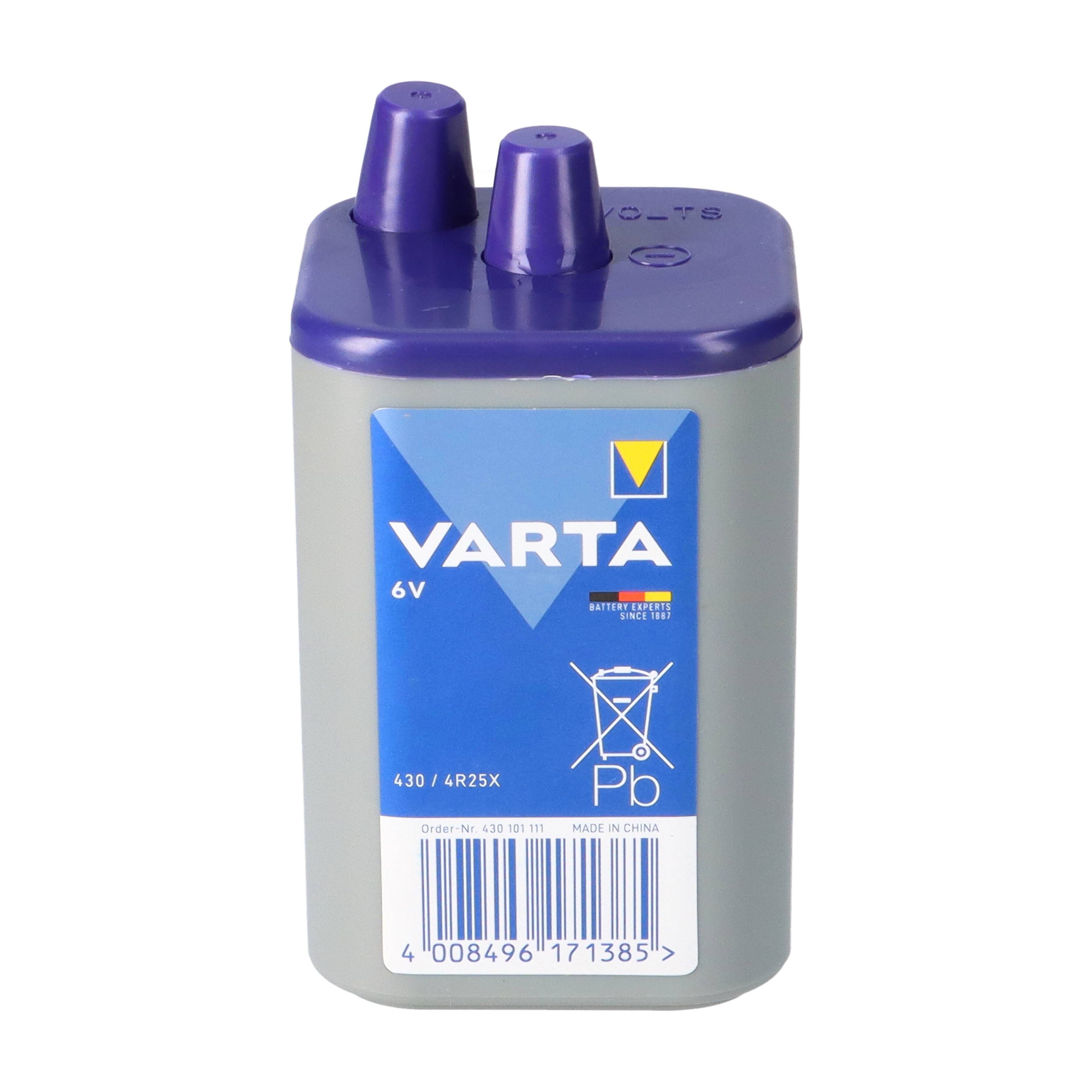 40x Varta 430 4R25X Batterie 6V 7,5Ah – passend für Alarmanlagen, Dauerlicht- & Arbeitsleuchten