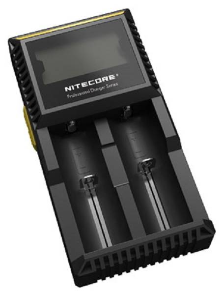 SET Nitecore D2 Ladegerät + 2x 14500 AA Solar Akku LiFePO4 3,2V 600mAh
