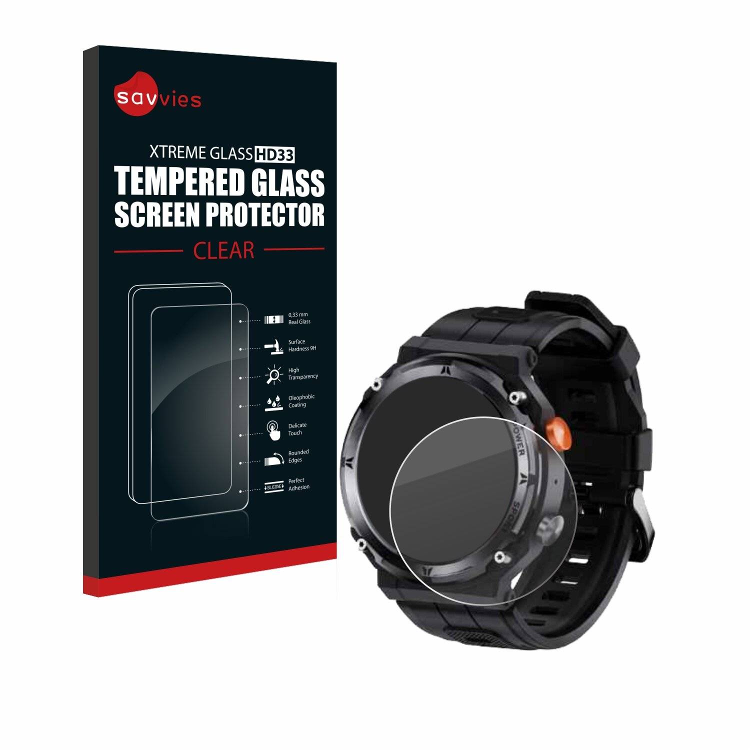 Savvies Clear Schutzglas für Lemfo C21 Pro