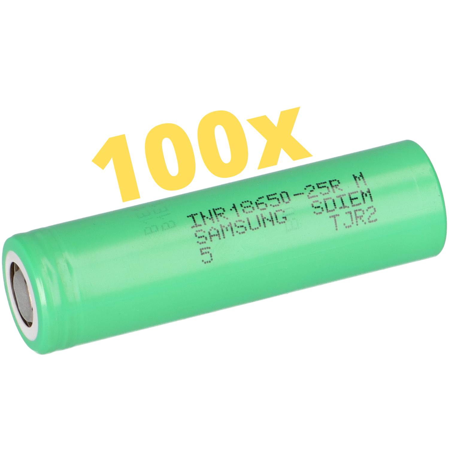 100x Samsung INR18650-25R 18650 Akku 3,6V 2500mAh 20A Flat Top