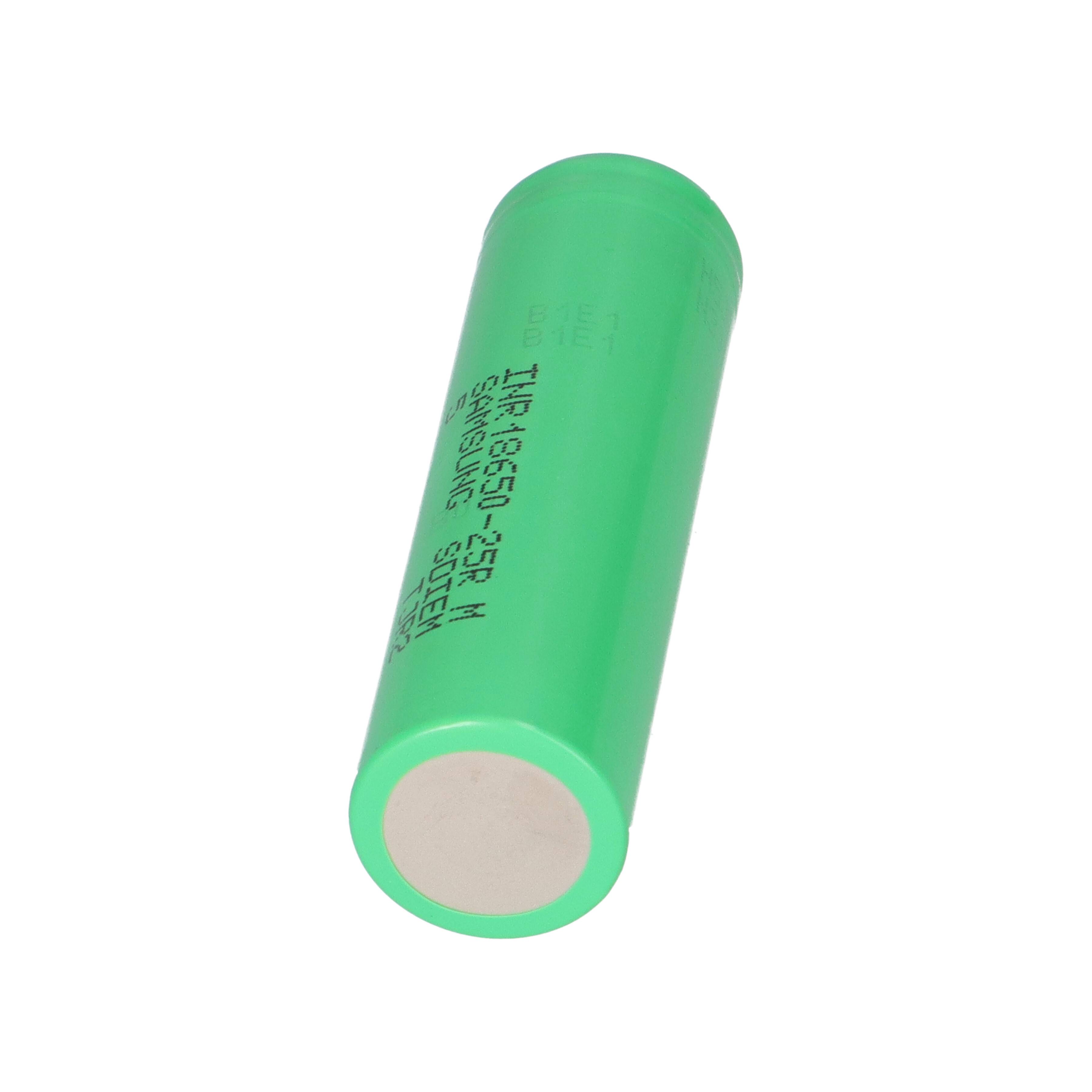 100x Samsung INR18650-25R 18650 Akku 3,6V 2500mAh 20A Flat Top