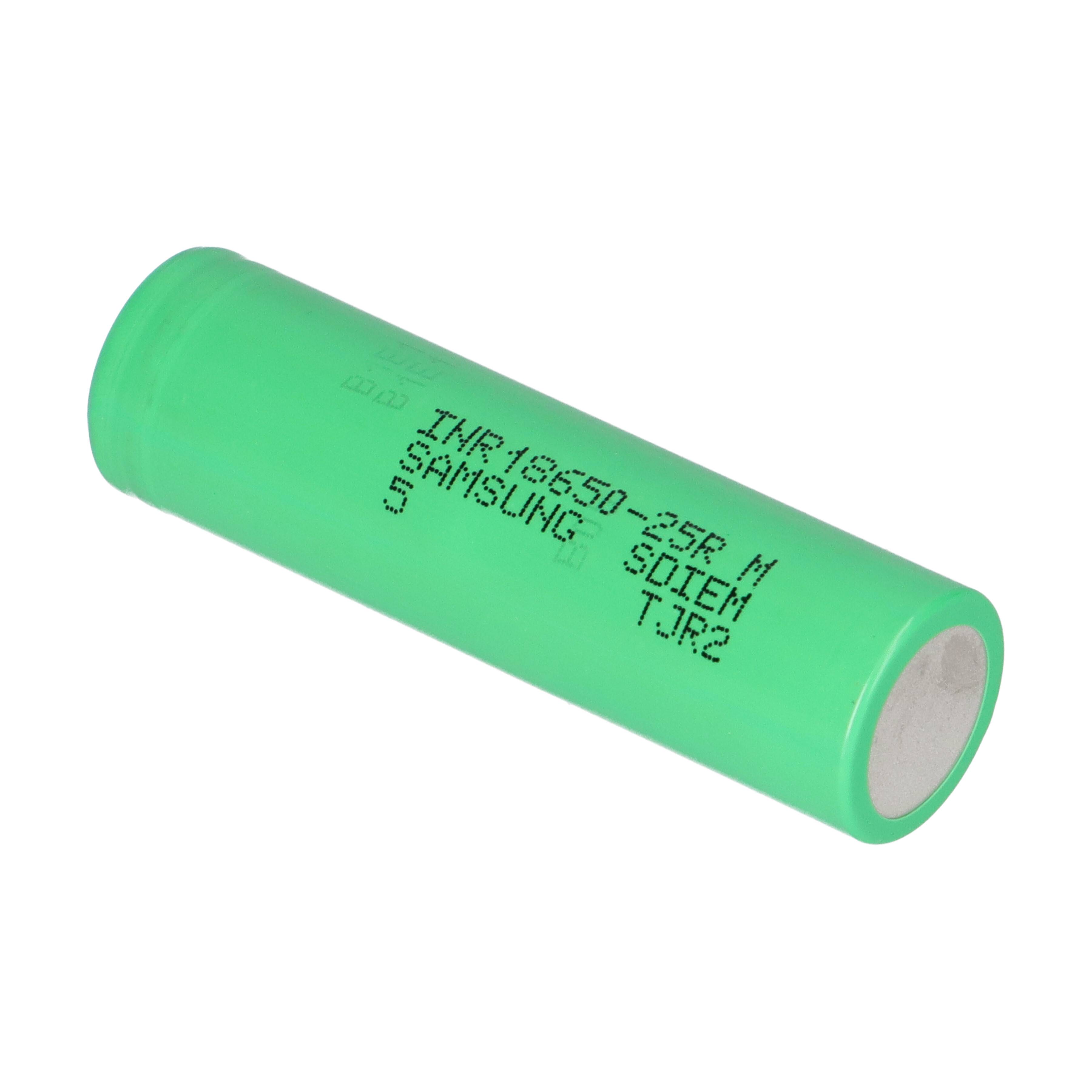 100x Samsung INR18650-25R 18650 Akku 3,6V 2500mAh 20A Flat Top