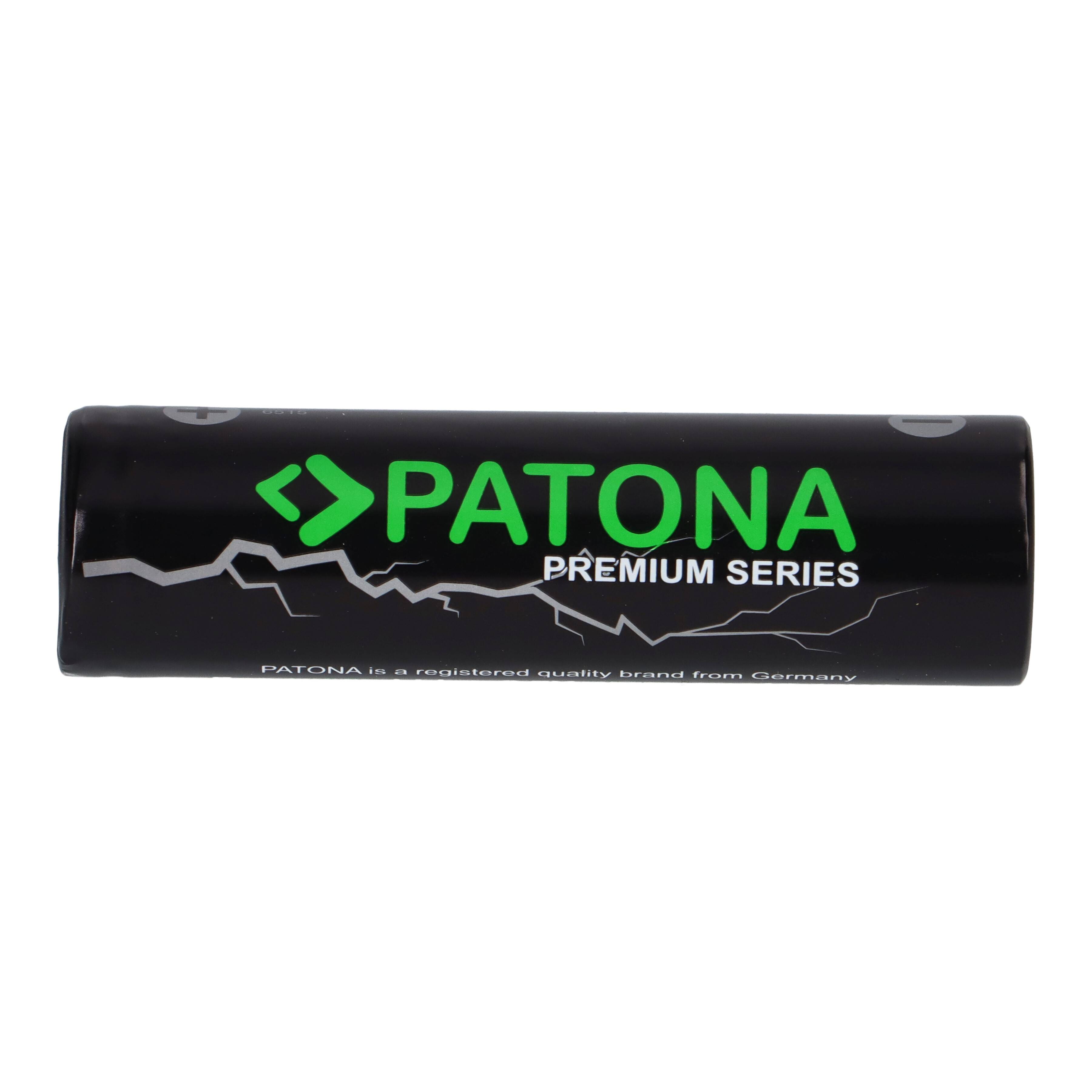 PATONA Premium 18650 Zelle Li-Ion Akku ungeschützt flattop 3,7V 3350mAh LG Zellen