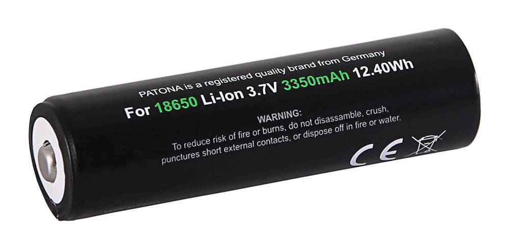 PATONA Premium 18650 Zelle INR18650F1L LG Zellen- Akku – 3,7V 3350mAh
