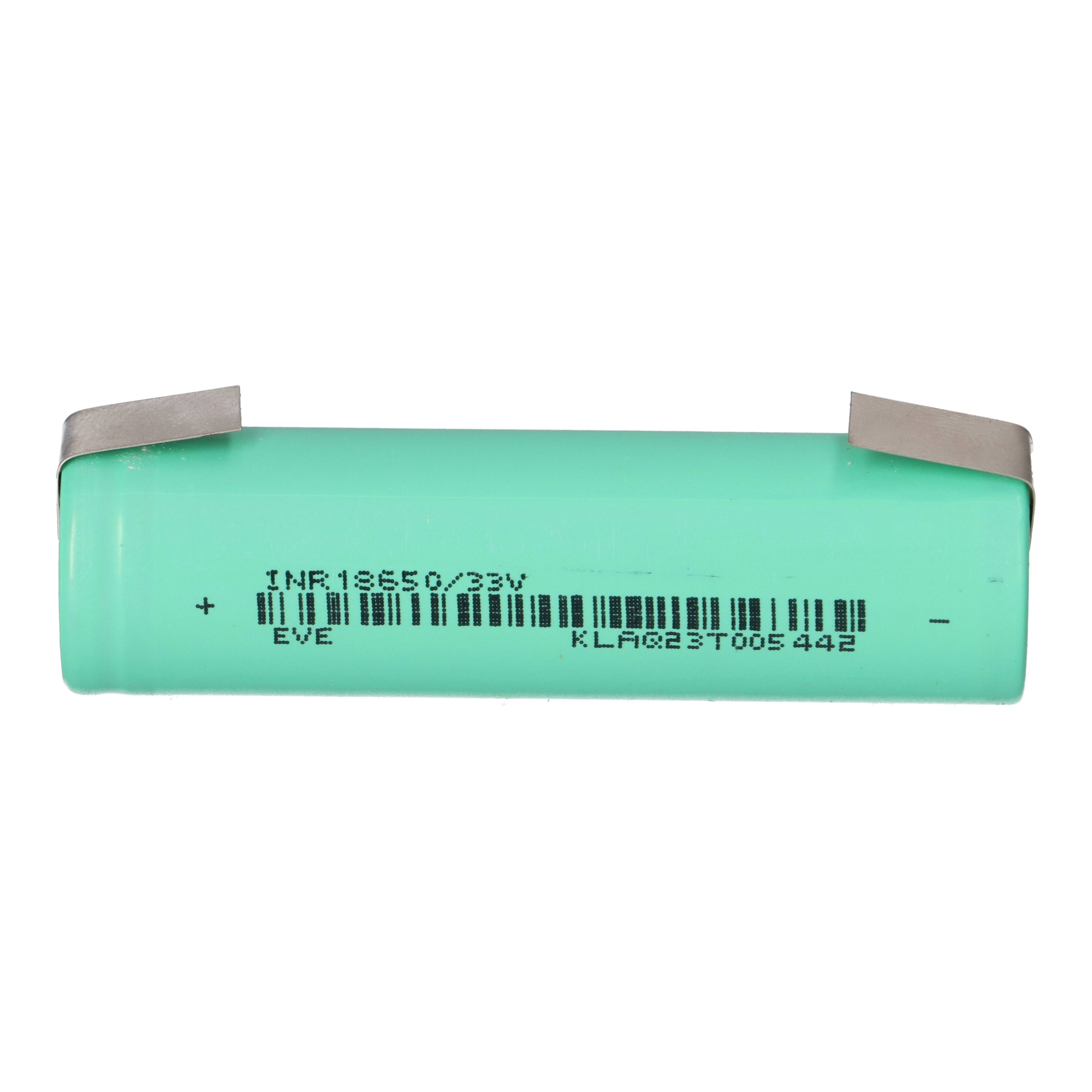 EVE INR18650/33V 3,6V 3200mAh Li-Ion Akku U-Lötfahne